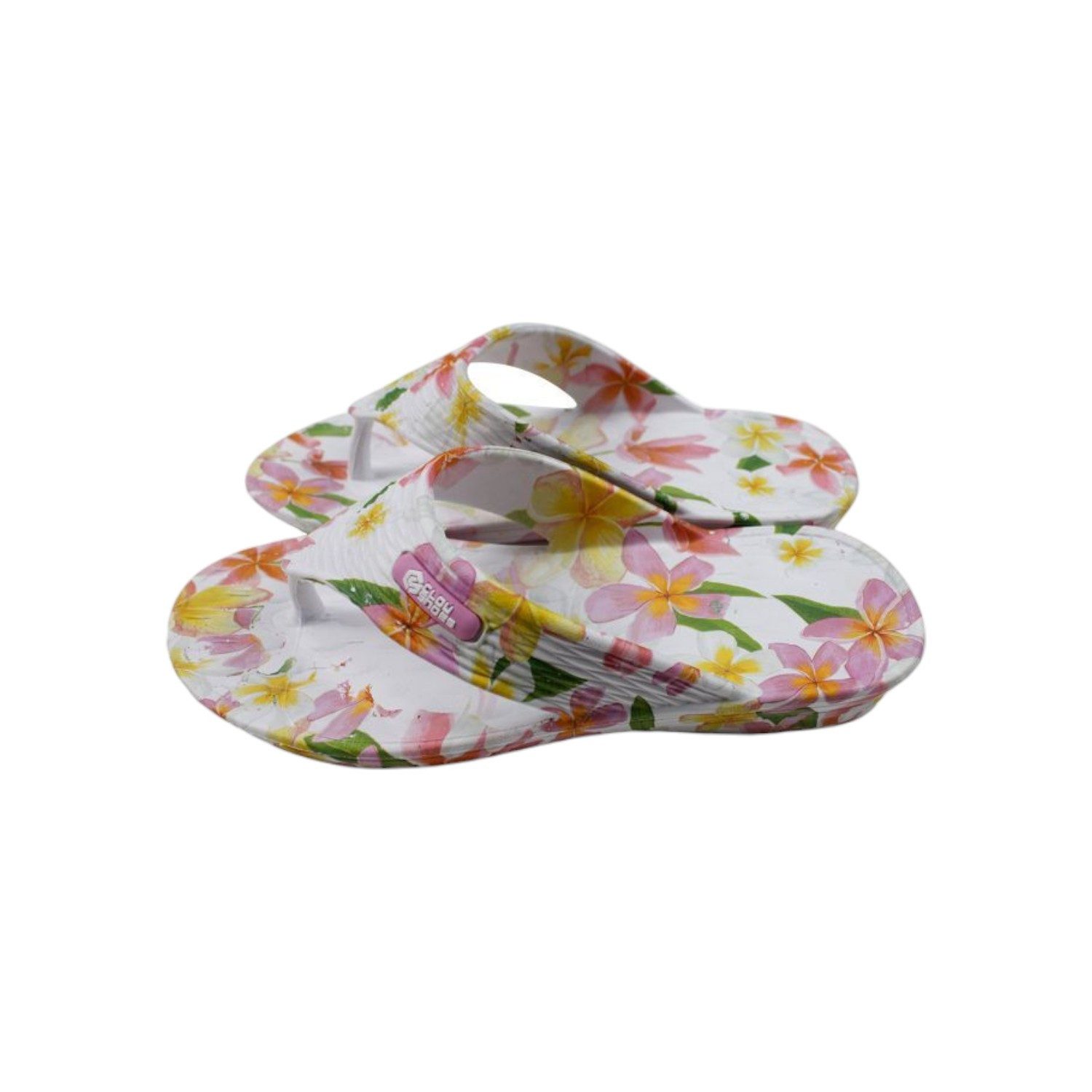 VewoTex Damen Zehentrenner Blumen » günstige Damenschuhe Badezehentrenner (1 Paar, 1 Paar) Badesandalen mit Blumenmuster » Sommer Gartenschuhe » Badelatschen