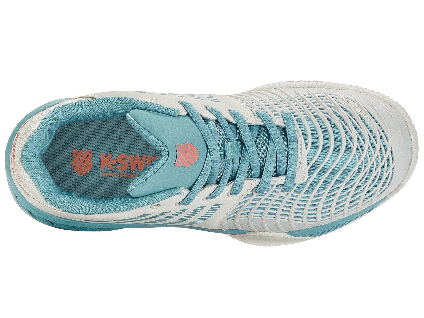 K-Swiss Performance Express Light 3 Clay/Sandplatz weiss/hellblau Damen Ten günstig online kaufen