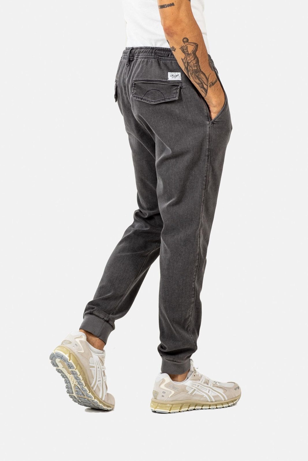 REELL Stoffhose Hose Reell Reflex Rib Pant (1-tlg) Elastische Bündchen an den Hosenbeinen