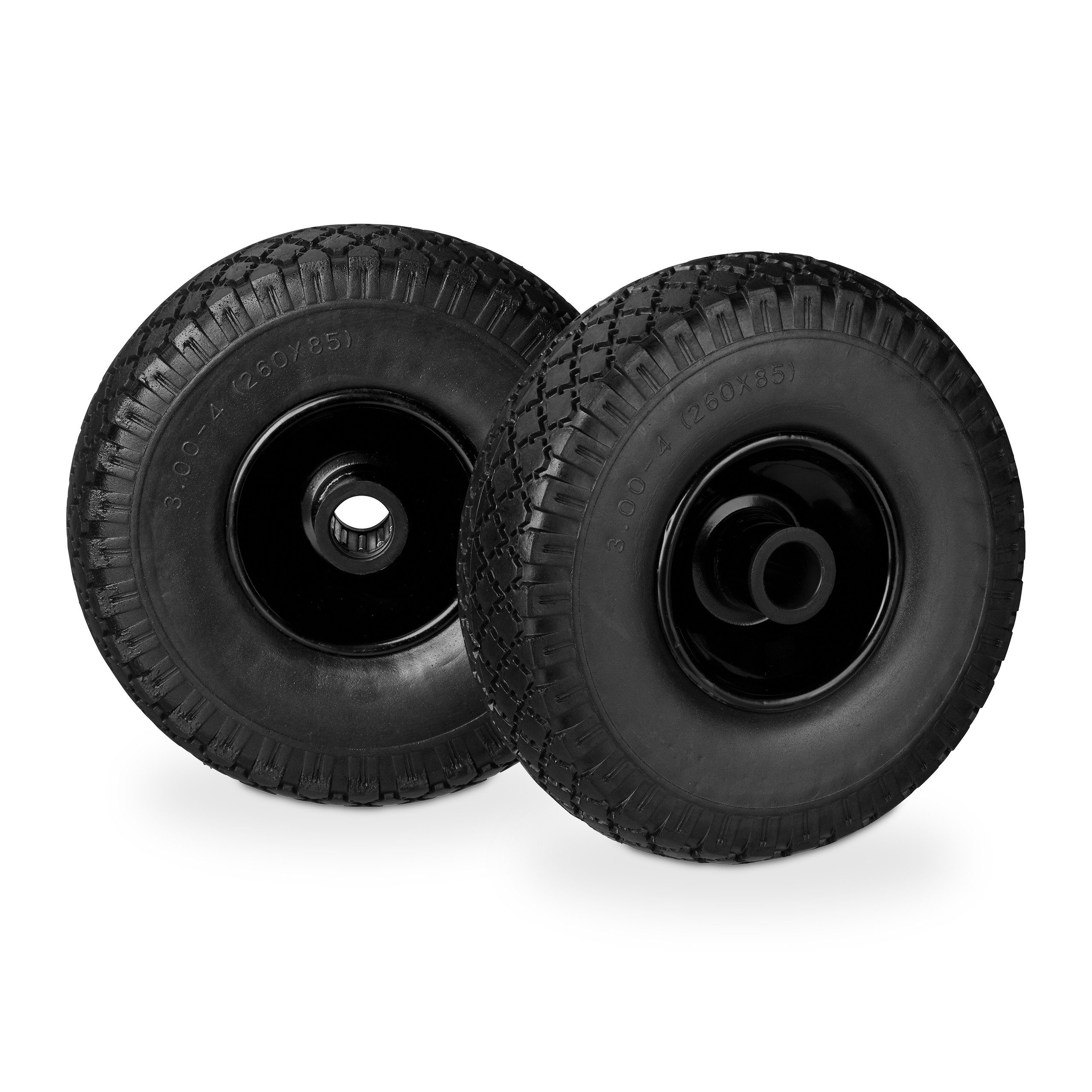 Sackkarren-Rad 4 x Sackkarrenrad Vollgummi schwarz