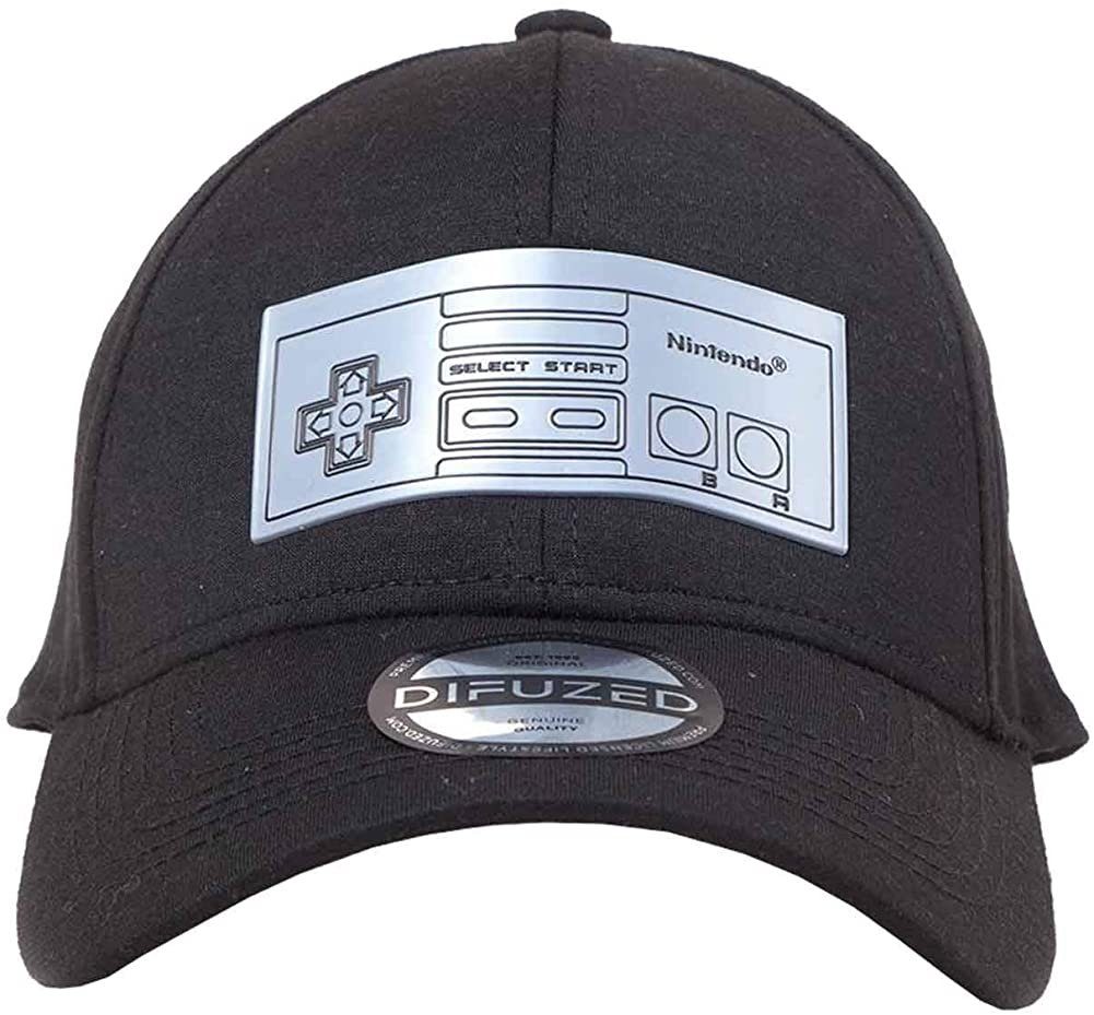 Baseball Cap NINTENDO Baseball Cap Schirmmütze Cappy schwarz oder grau Erwachsene + Jugendliche