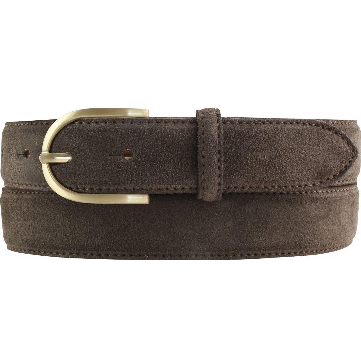 Ledergürtel Damen-Gürtel aus Veloursleder 3,0 cm - Velour-Ledergürtel für Damen 30