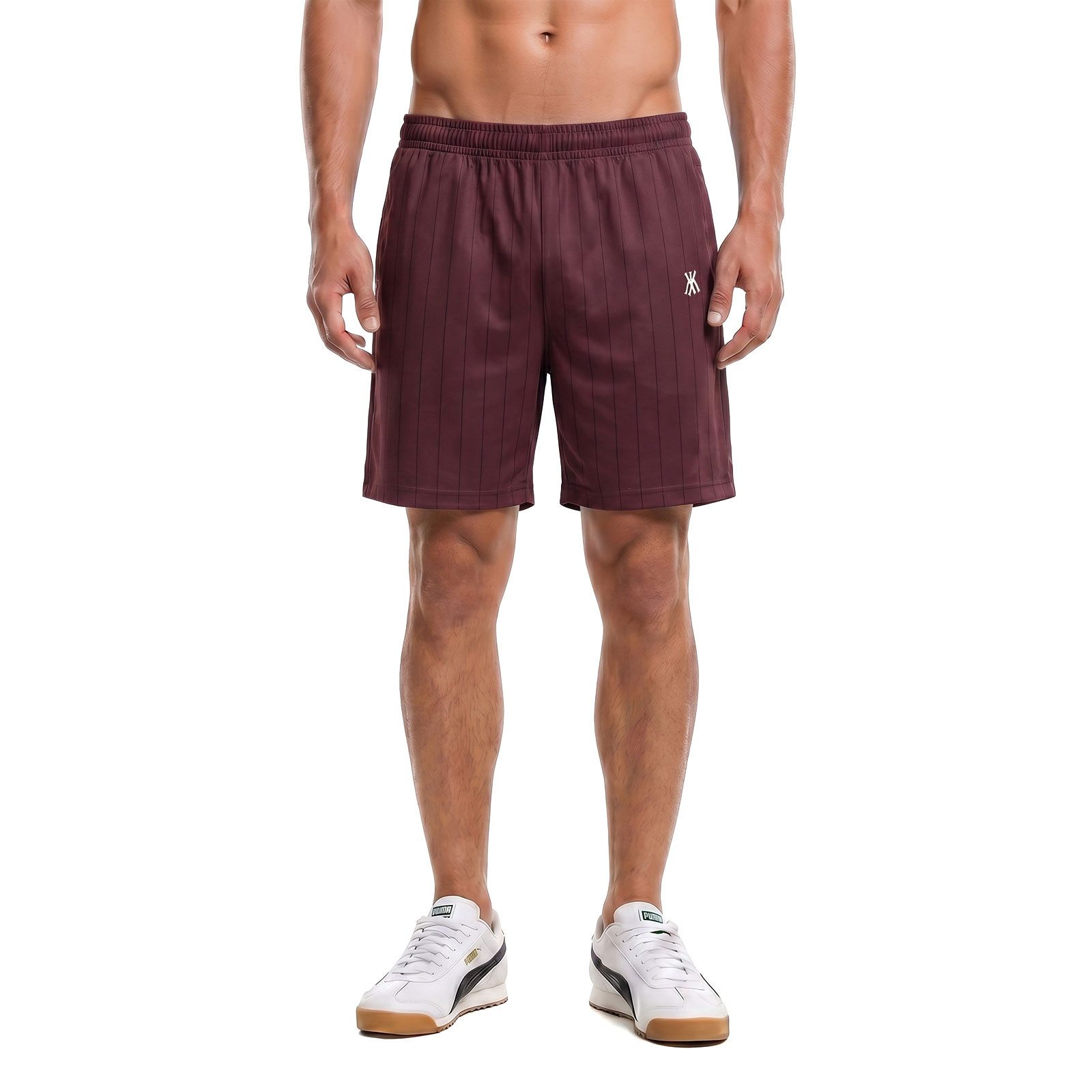 Karl Kani Shorts Short Karl Kani Insignia Shadow Pinstripe Charakteristische Streifenmuster
