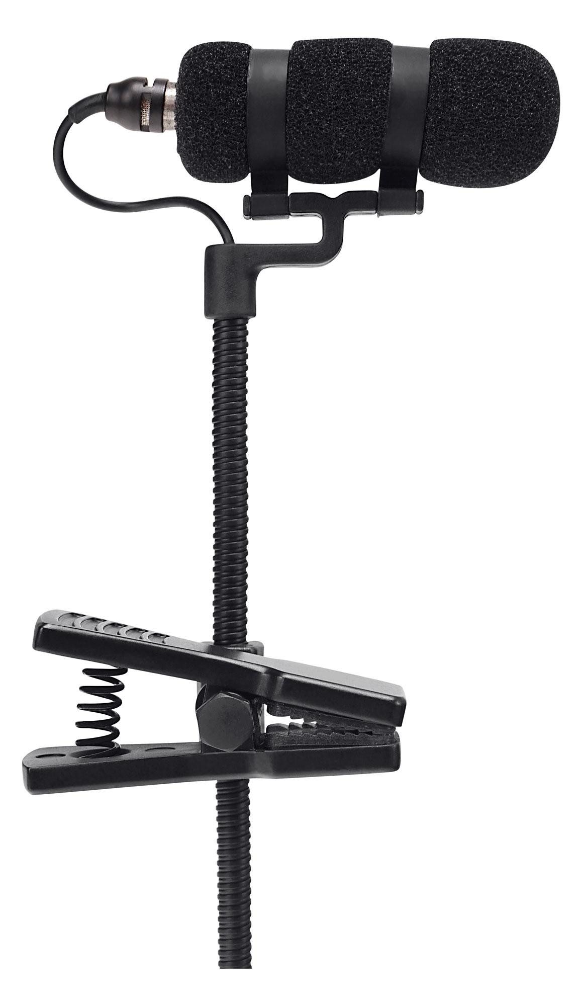 Pronomic Mikrofon MCM-100SB Mikrofon-Set für Blasinstrumente und Cajon (Set), Universal-Set für Blasinstrumente und Cajon mit kompaktem Klebehalter