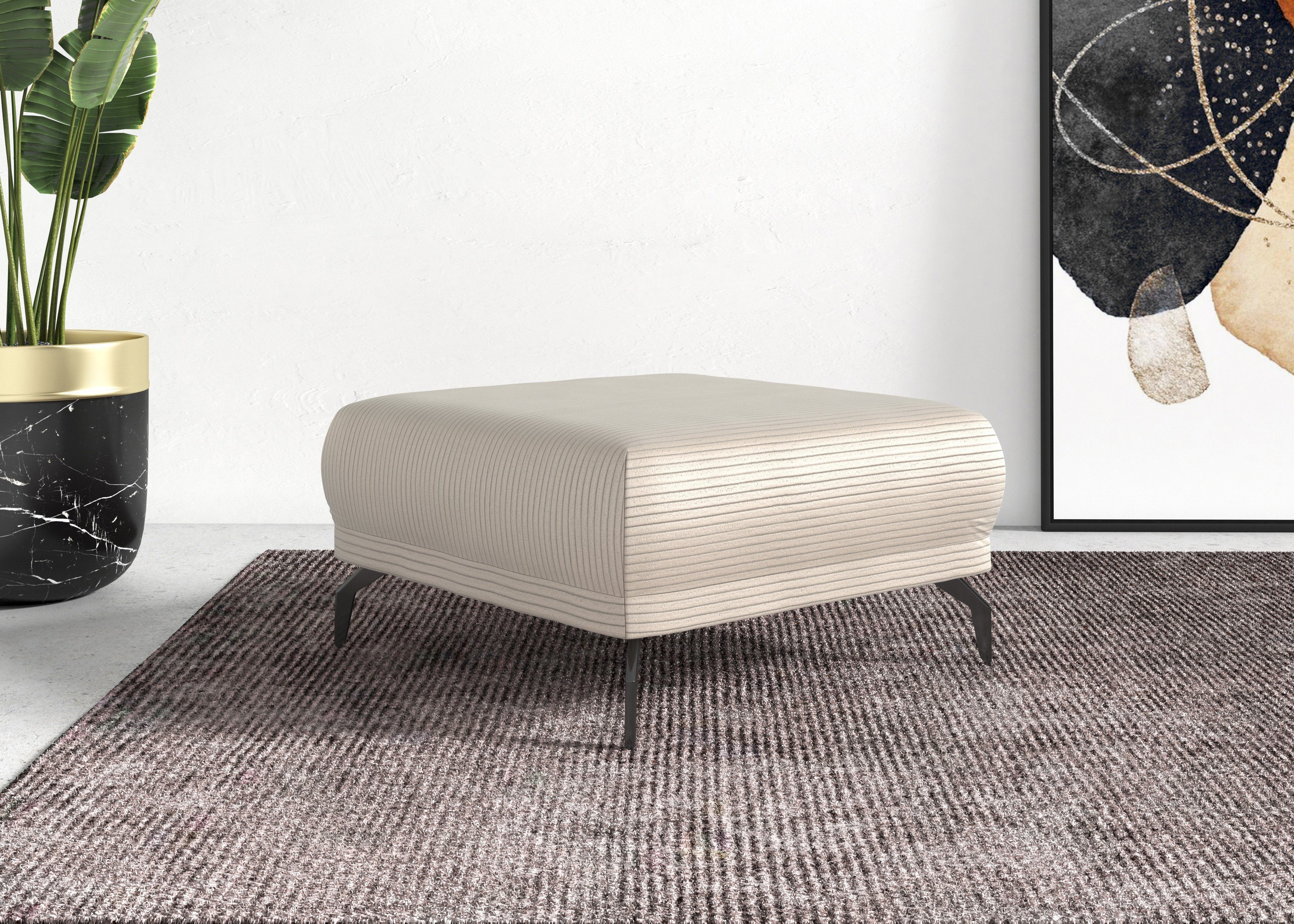 Home affaire Hocker Coco, Cord-Bezug in 2 Ausführungen, Füßen 15 cm hoch