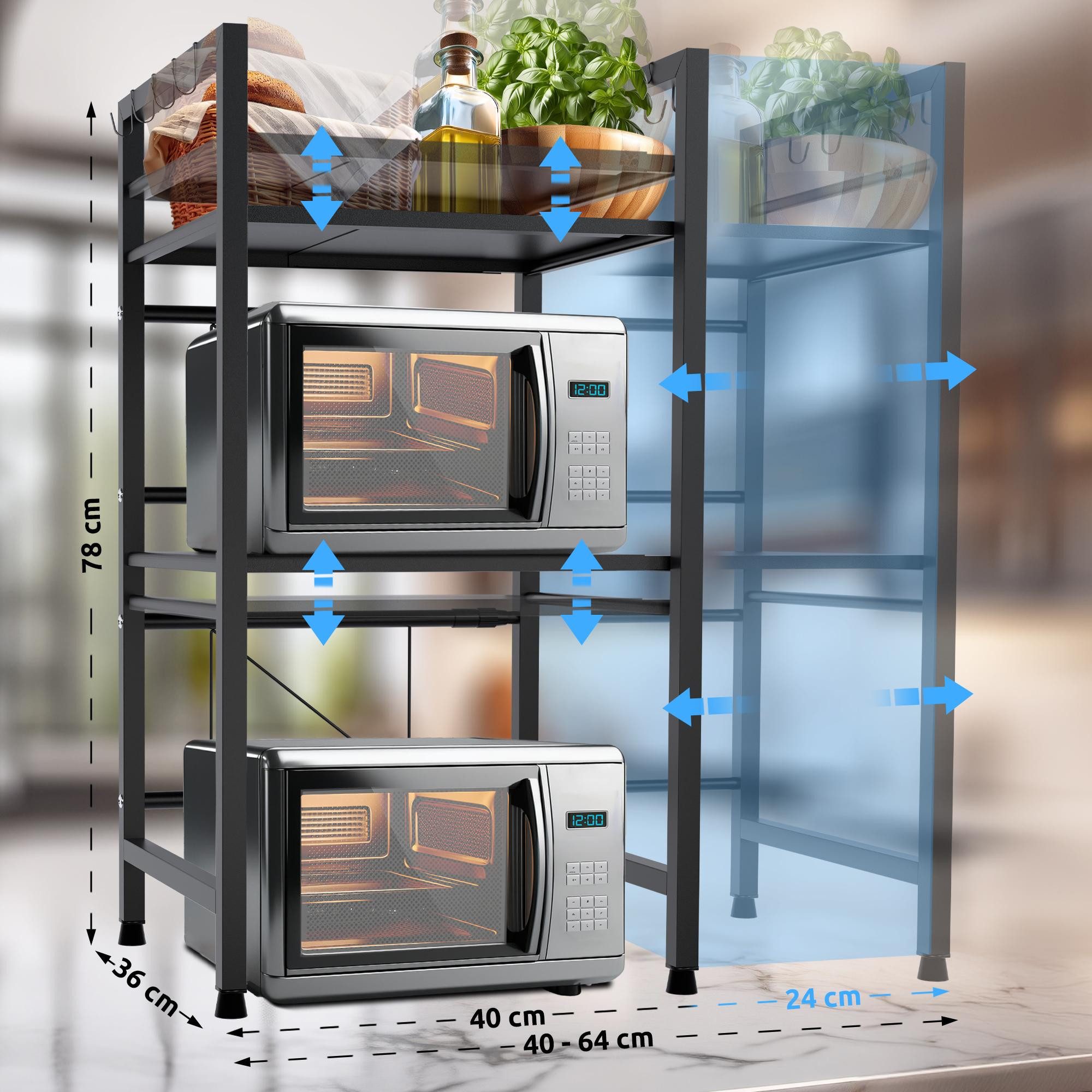 CLP Küchenregal Marana, Verstellbar in Breite günstig online kaufen