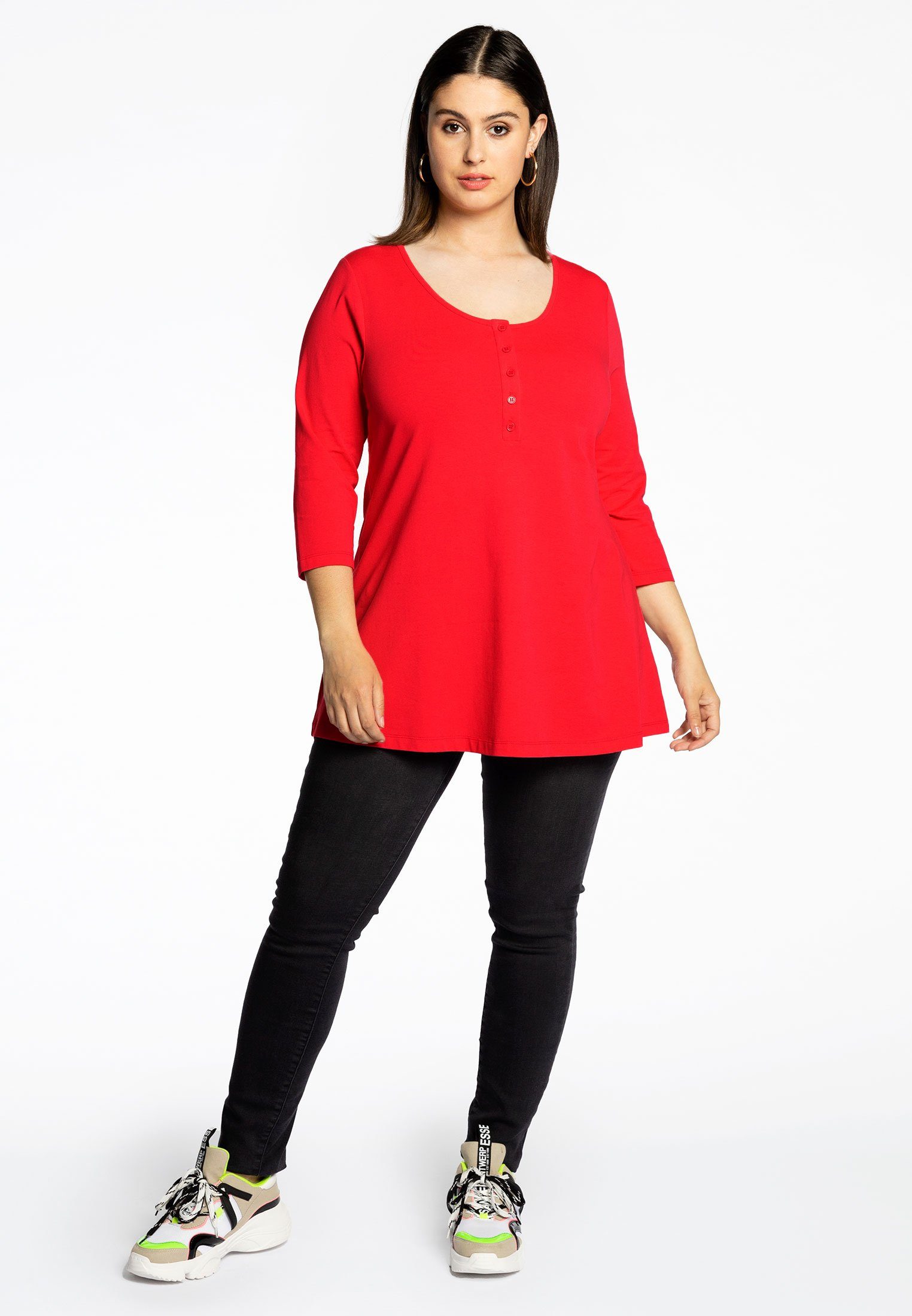 YOEK Langarmshirt Damen Tunika Große Größen günstig online kaufen