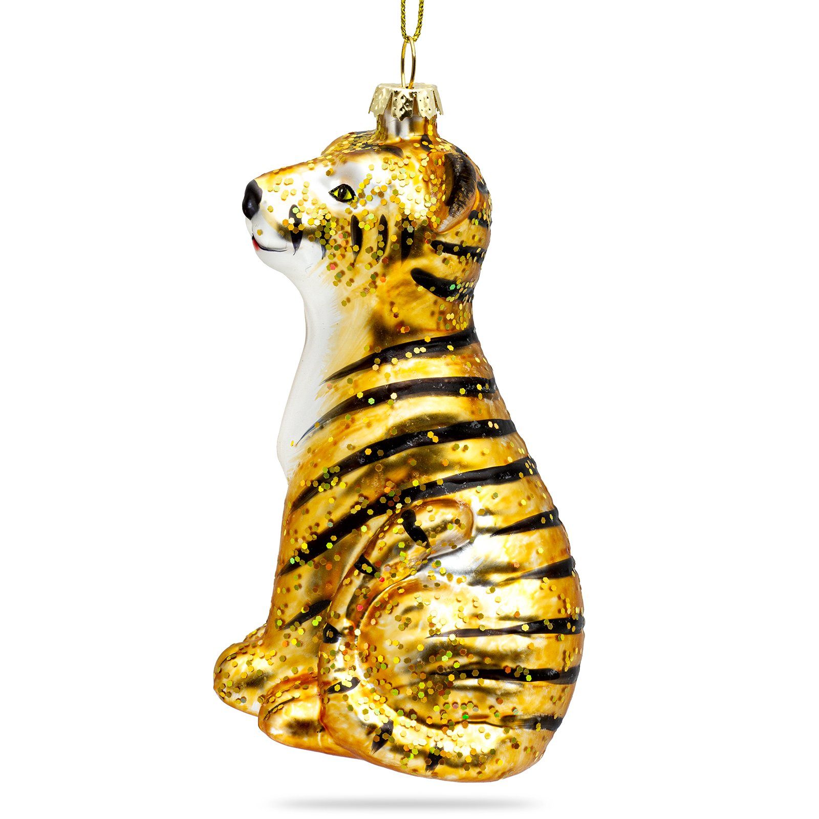 SIKORA Christbaumschmuck Tiger besondere Weihnachtskugel Glas Anhänger – BS günstig online kaufen