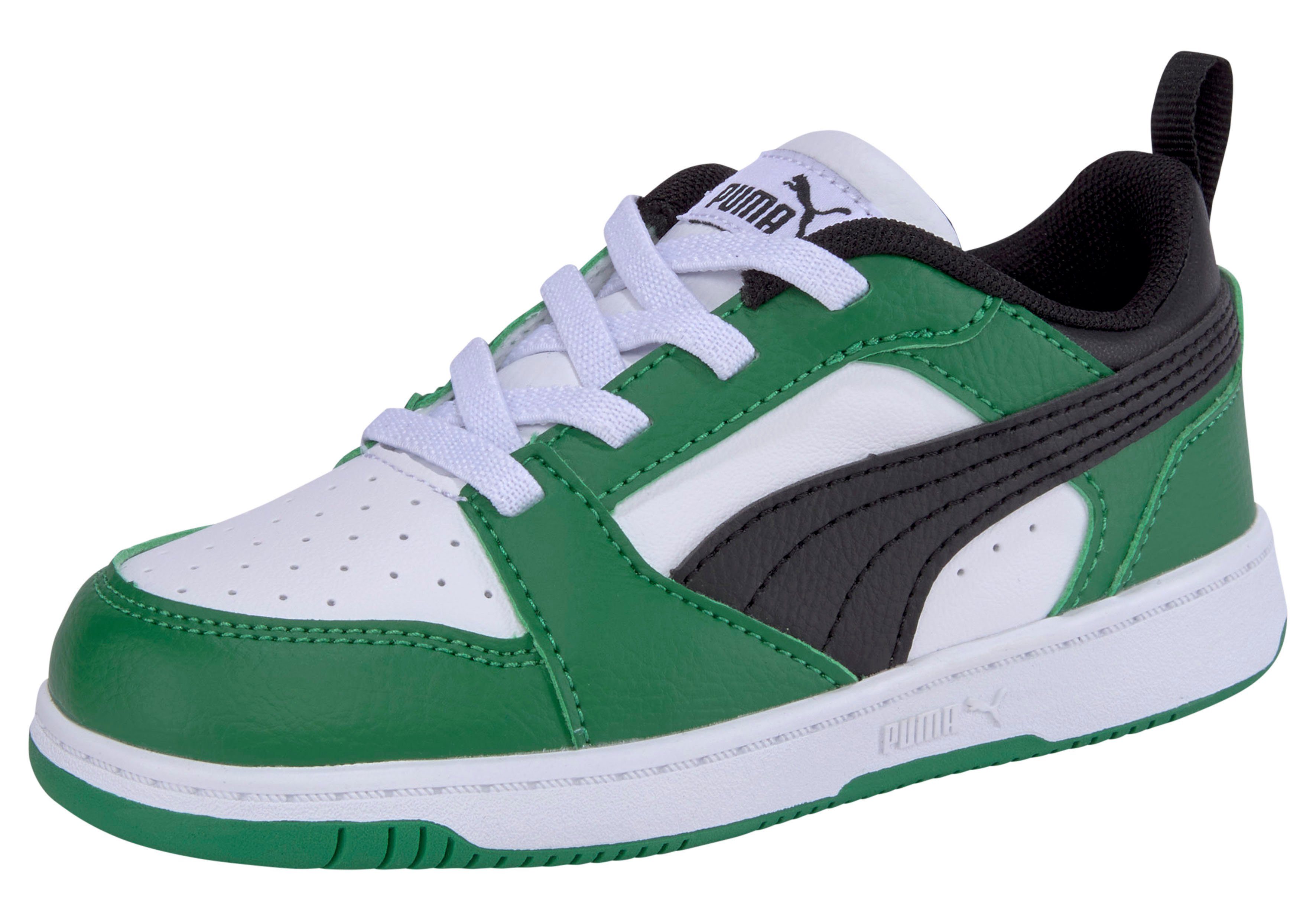 Black-Archive Green AC V6 PUMA REBOUND Sneaker LO White-PUMA INF PUMA