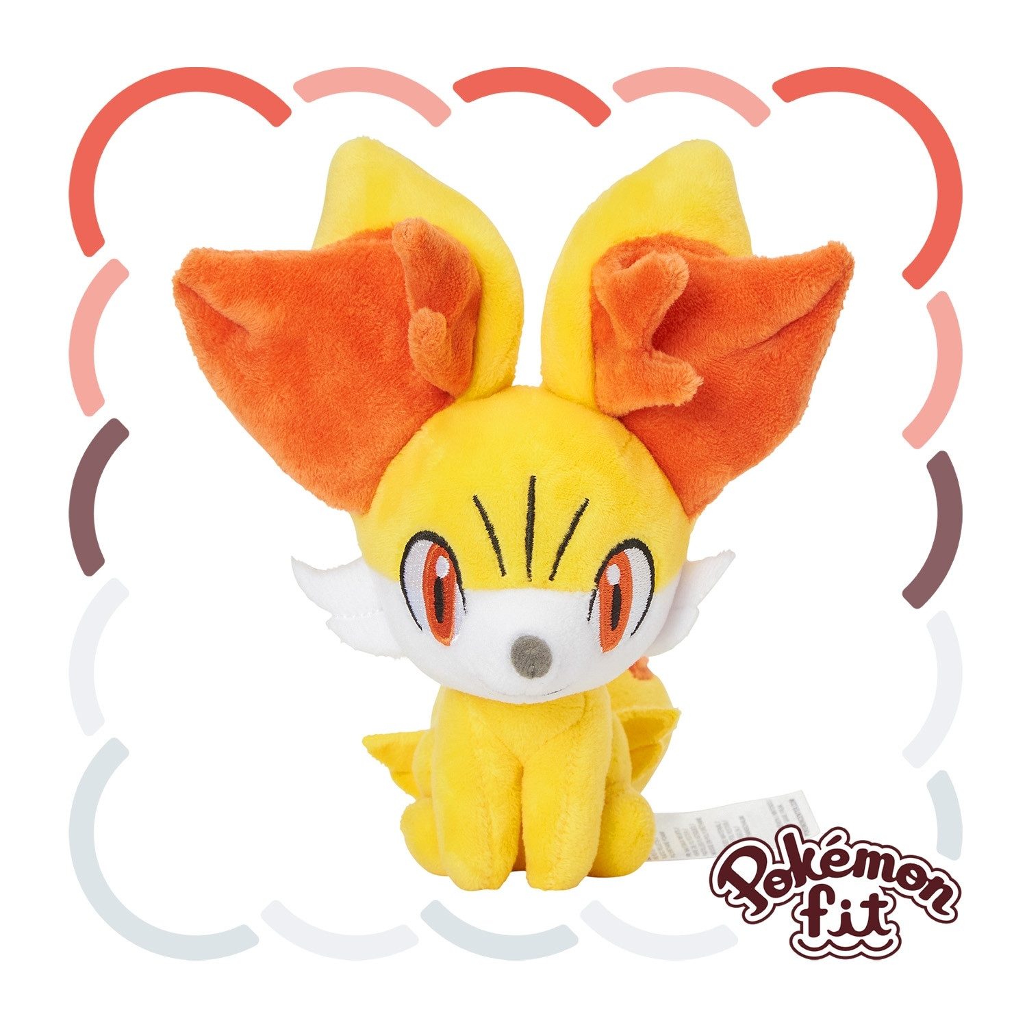 Pokémon Center Plüschfigur Pokemon Fynx Kuscheltier - 16 cm Plüschtier Fennekin