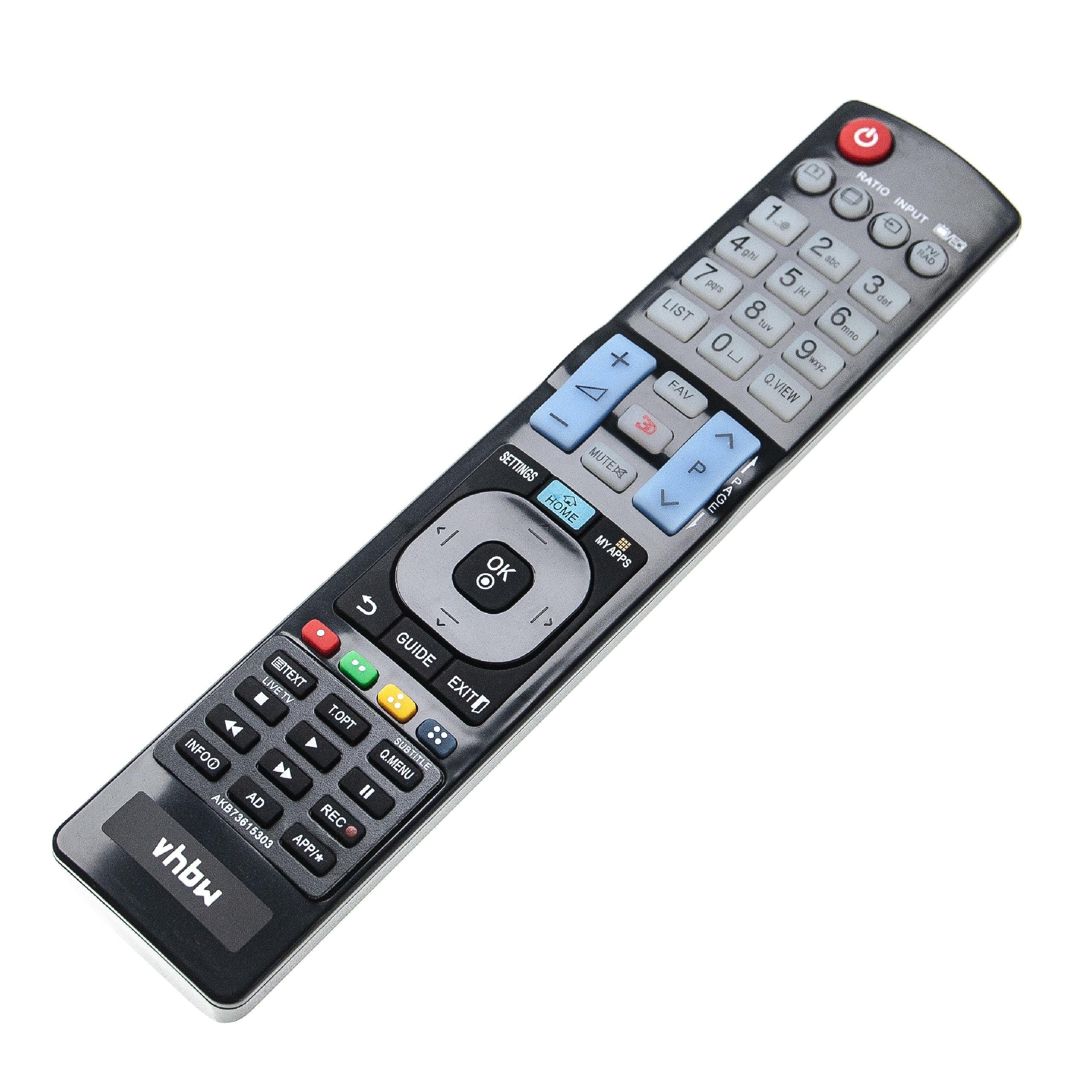 vhbw passend für LG 42LM660S, 42LM6600, 42LM660SABG, 42LM660T, 42LM6410, 42 Fernbedienung (Hochwertige, kompatible Ersatz Fernbedienung für Ihren Fernseher) von VHBW