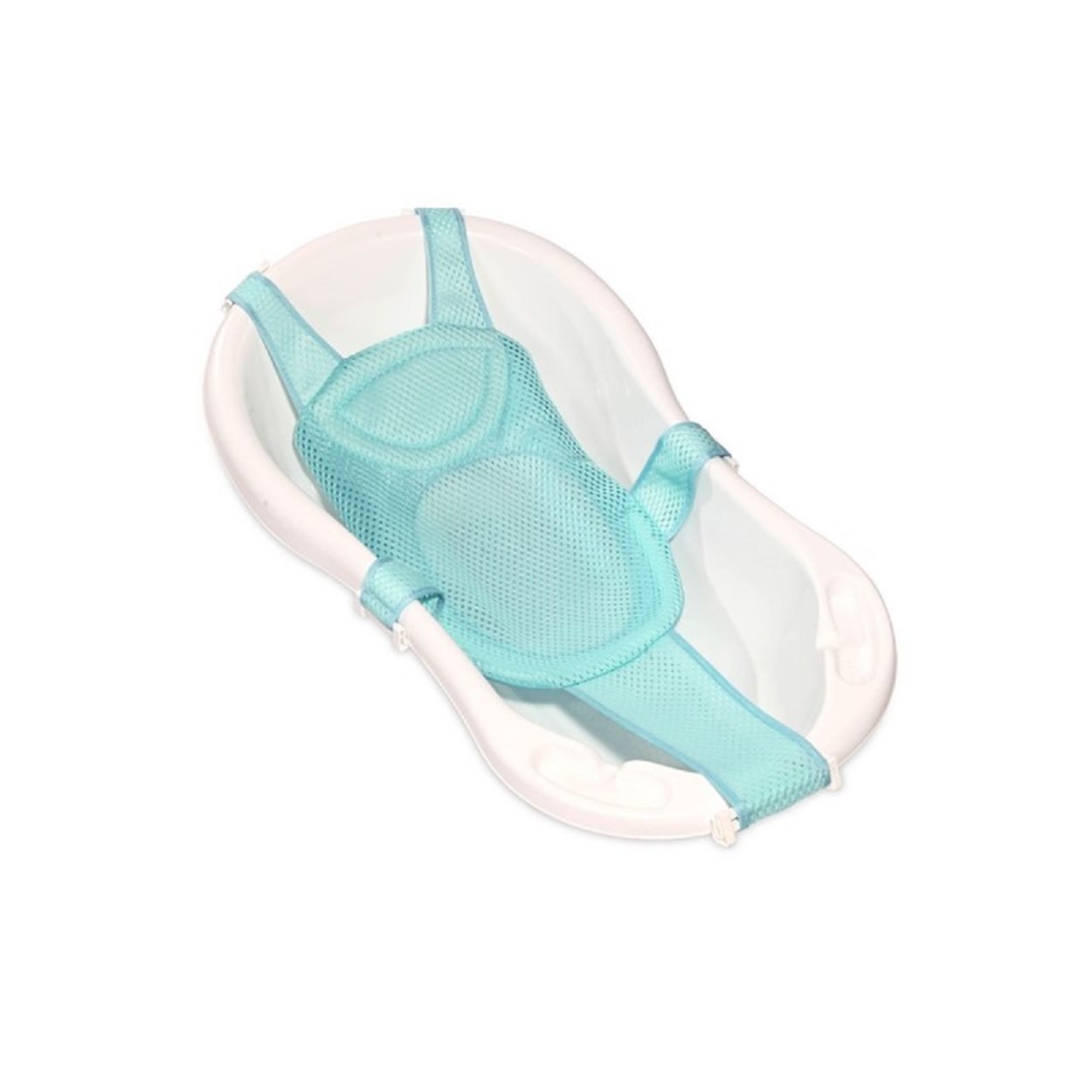 Lorelli Wanneneinlage Babywannennetz Turtle, B: 60 cm, L: 80 cm, 1-tlg., Kunststoff Clips, Badewanneneinsatz, ab Geburt