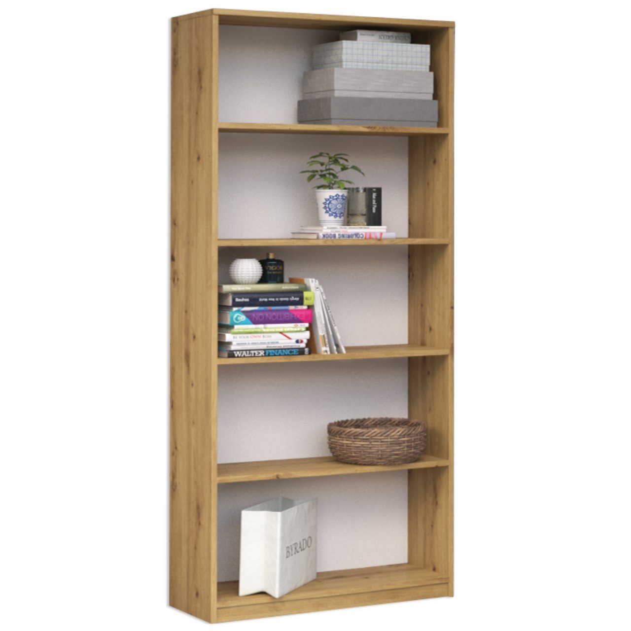 ibonto Bücherregal Robustes freistehende Bücherschrank Vielseitiges günstig online kaufen