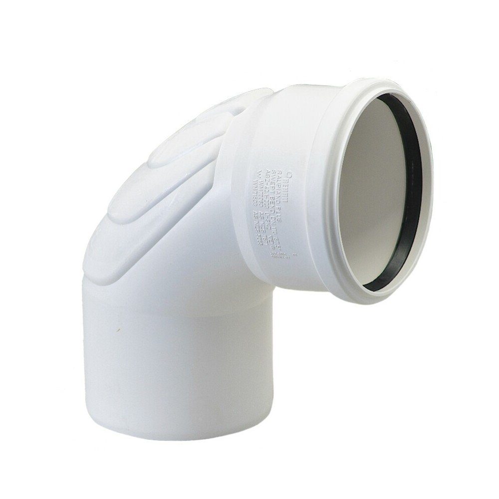 Rehau Wasserrohr Rehau Schalldämmender Raupiano Plus Langer Bogen DN 110-87,5°