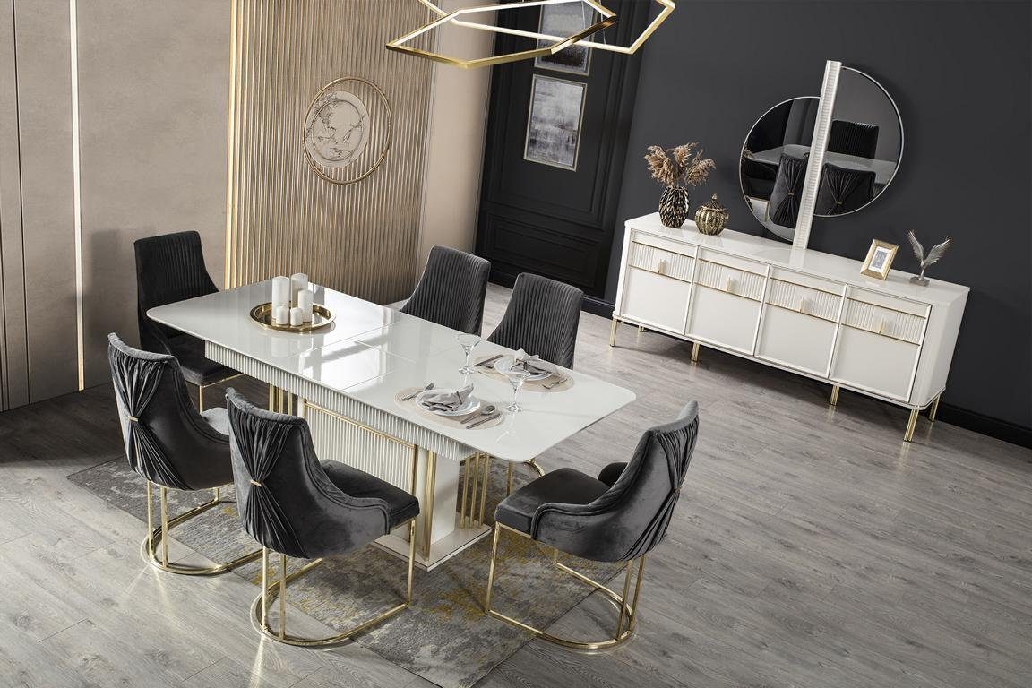 Italienische, Europa in Esstische Made Esstisch Luxus Esstisch Design Tische JVmoebel Tisch Metall