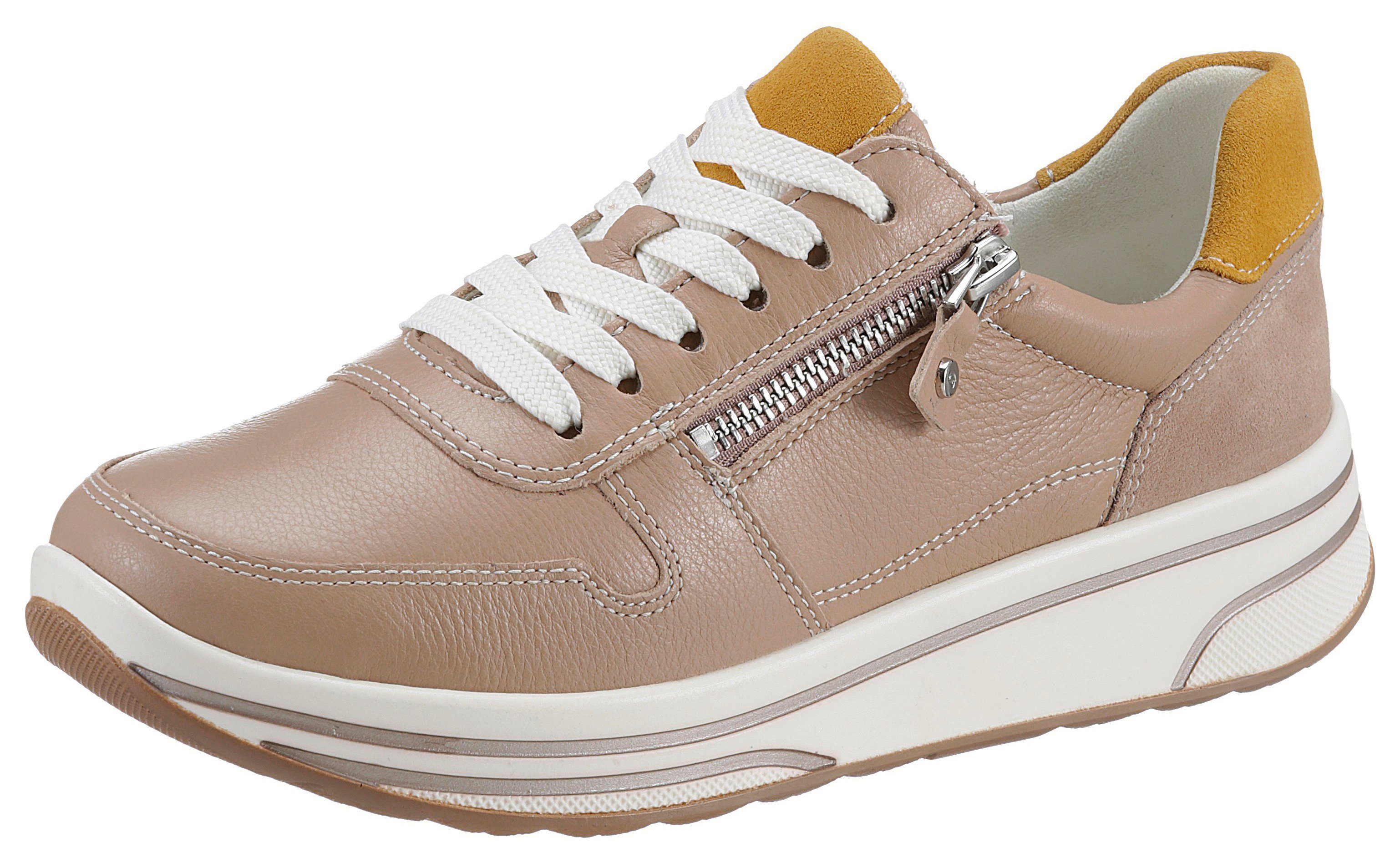 ARA Damen RomSneaker – Bequemer Sneaker Aus Rauleder In Rot