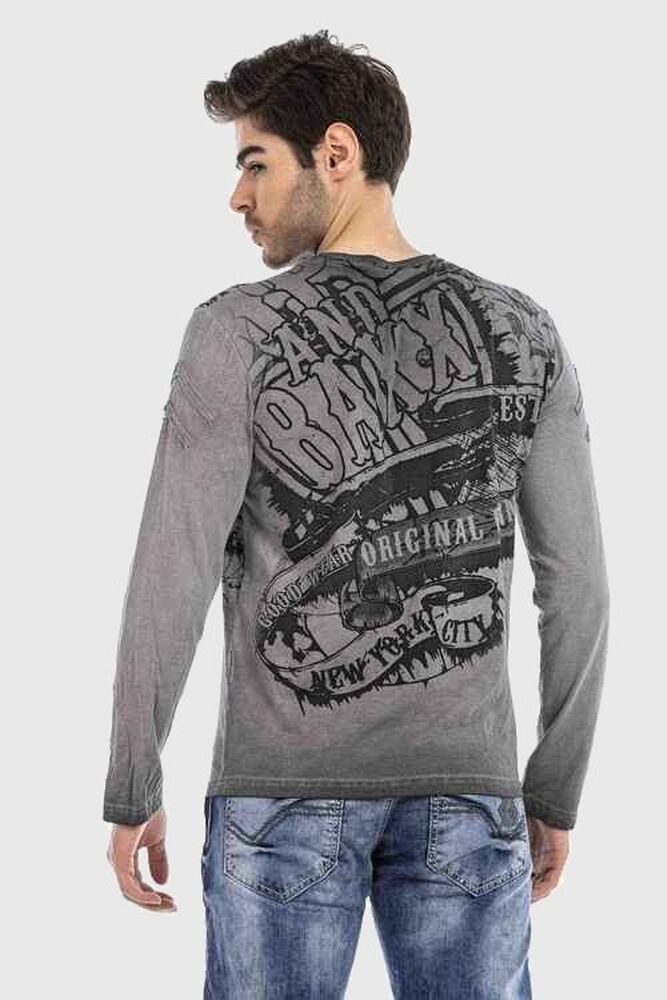 Cipo & Baxx T-Shirt Sweatshirts mit effektvollem Print günstig online kaufen