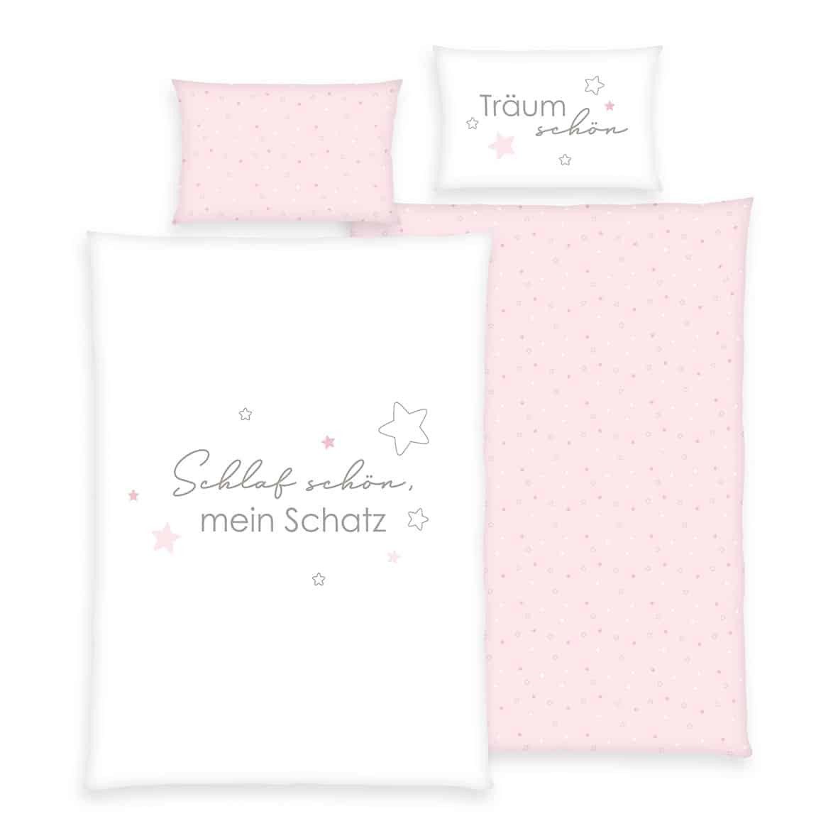 Baby Best Kinderbettwäsche – Kleiner Schatz - 100x135cm + 40x60cm, 100% Baumwolle