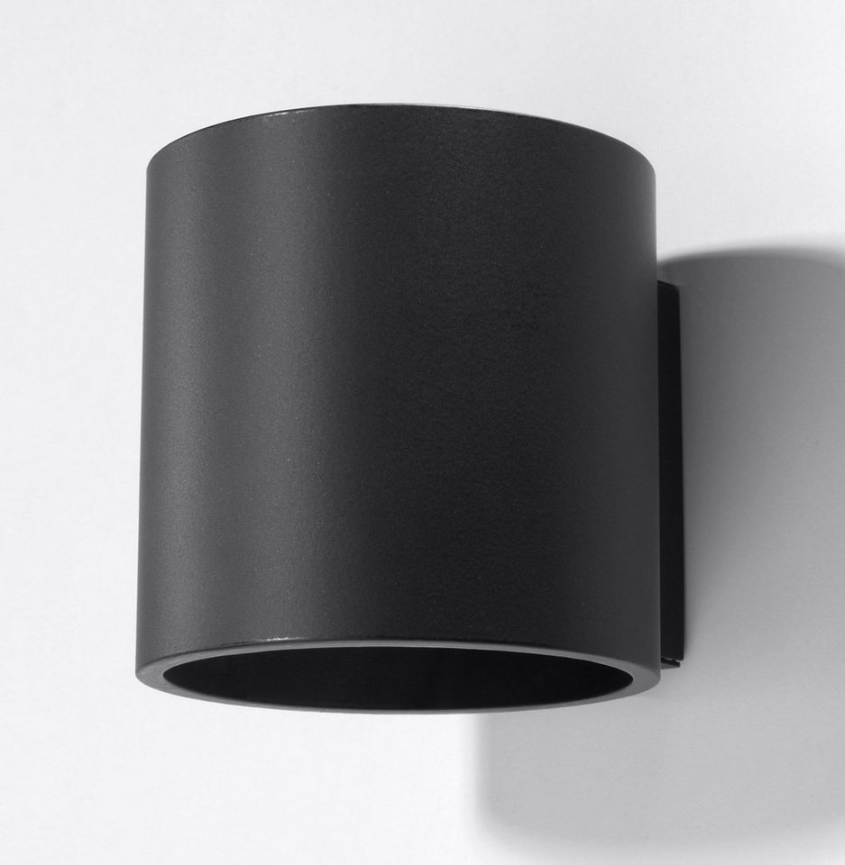 SOLLUX lighting Wandleuchte Wandlampe Wandleuchte ORBIS 1 schwarz, 1x G9, ca.  10x12x10 cm, geeignet für Leuchtmittel G9 max. 40 Watt