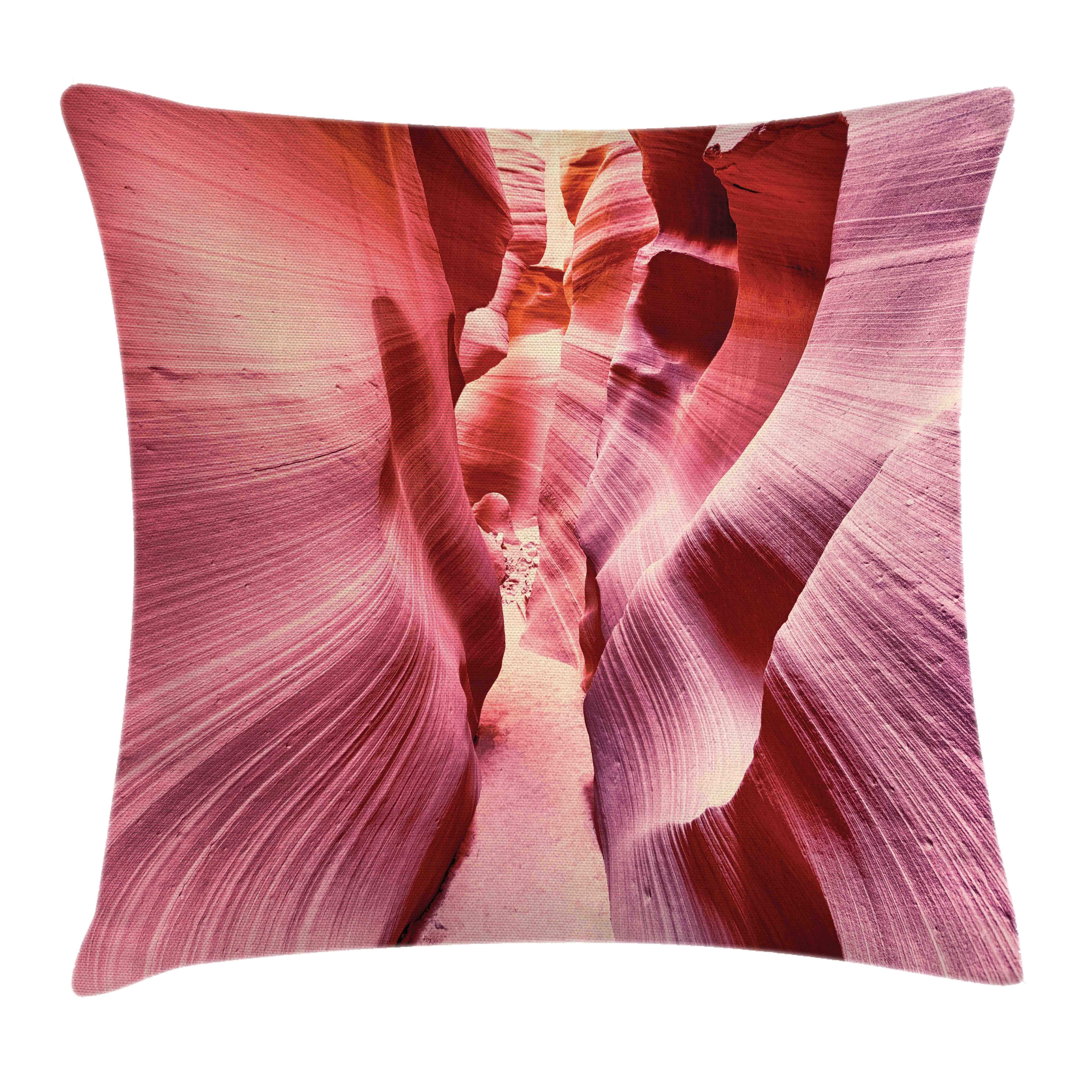Berühmte Waschbar mit Beidseitiger Farben Klaren Antelope Kissenhülle Rosa mit Abakuhaus Arizona Farbfesten Stück), (1 Reißverschluss Kissenbezüge Canyon Druck,