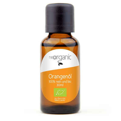 NeoOrganic Duftöl Bio Orangenöl (Citrus Aurantii Dulcis) 30ml, Lebensmittelzertifiziert in reinster Bio-Qualität
