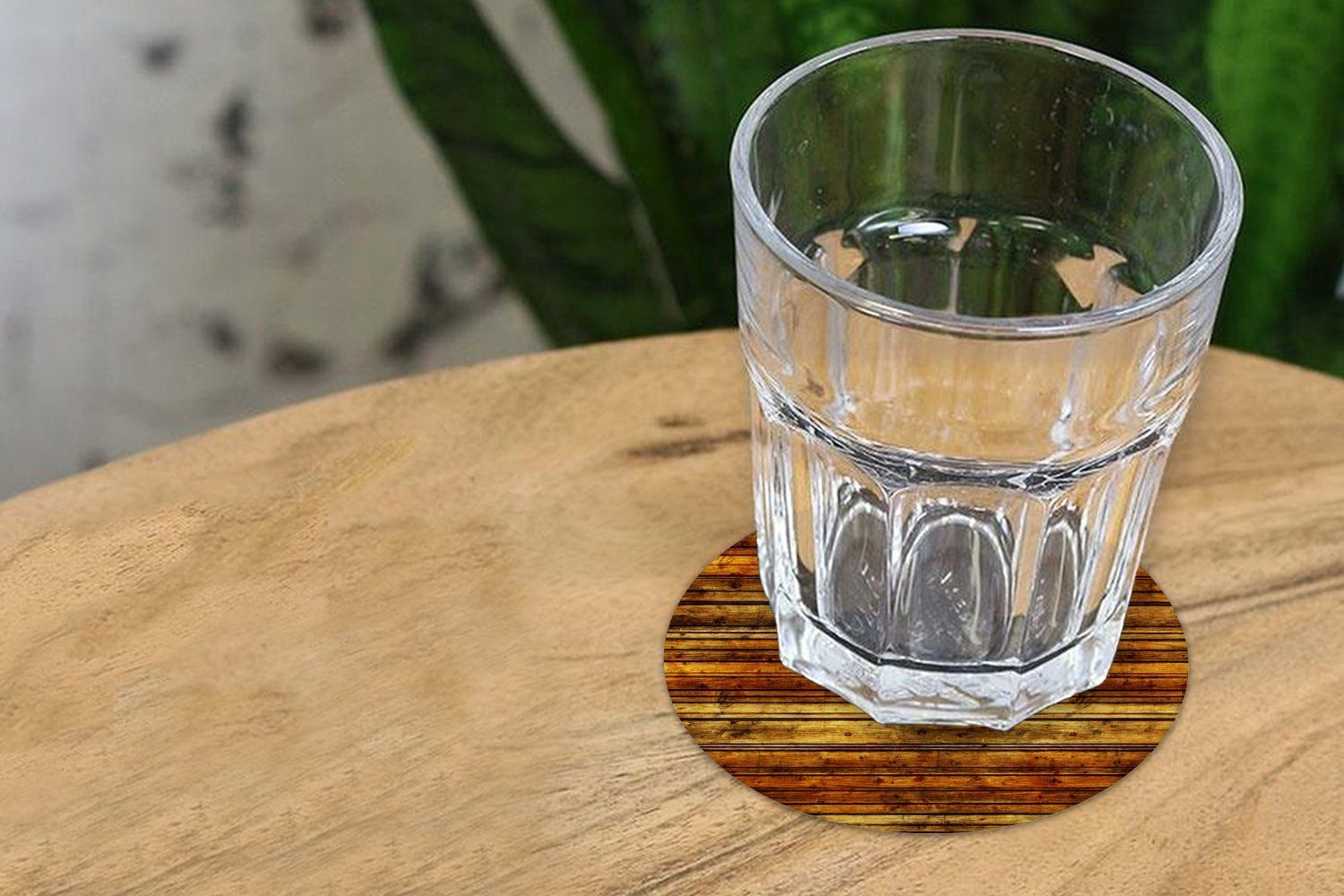 Holz Glasuntersetzer Zubehör MuchoWow - Becher Gläser, für Regale, Tasse, Tassenuntersetzer, - Getränkeuntersetzer, Korkuntersetzer, Vintage 6-tlg.,