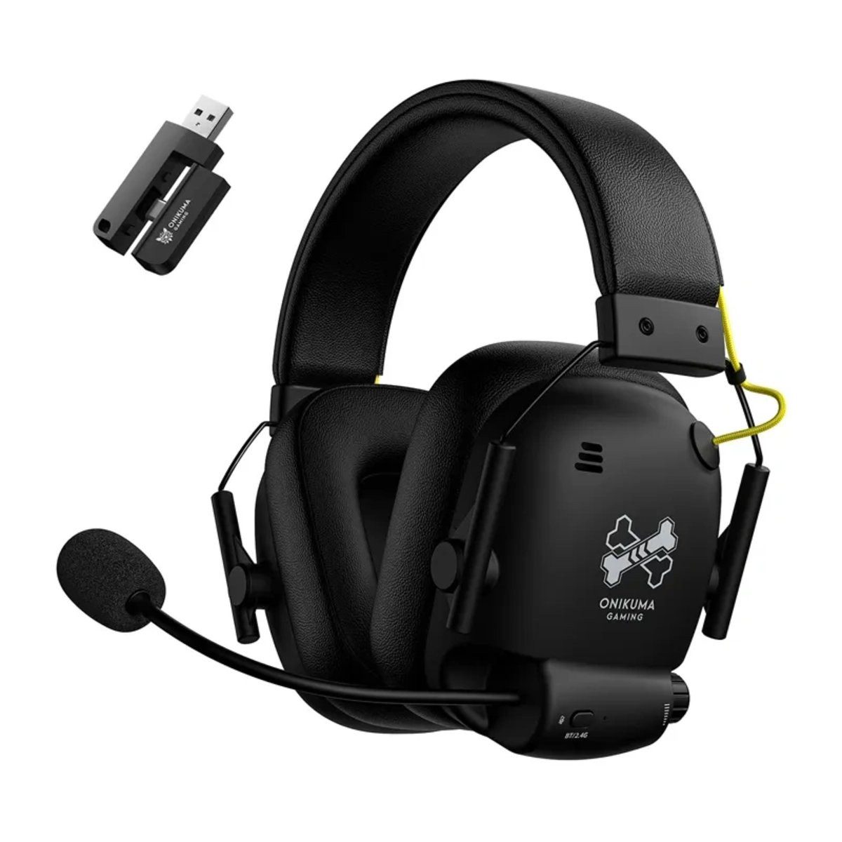 ONIKUMA ONIKUMA GT888 Gaming-Kopfhörer (Schwarz) On-Ear-Kopfhörer