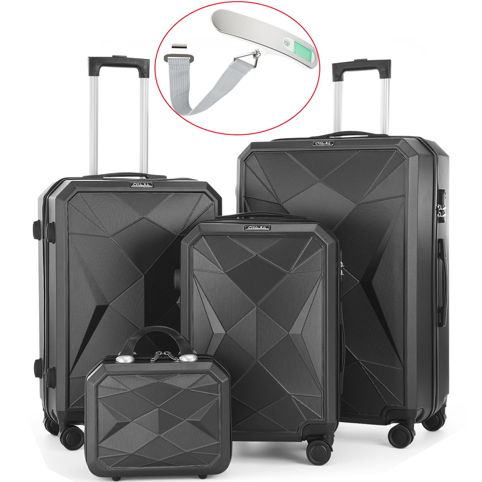 oyajia Kofferset Hartschalen Kofferset 4-teilig 12/20/24/28 günstig online kaufen