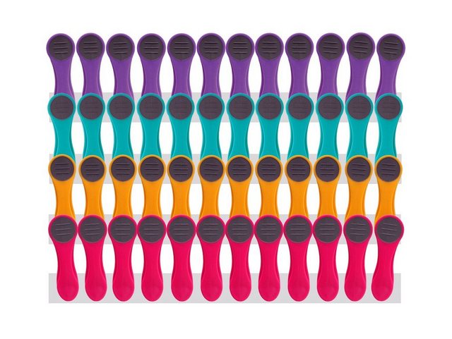 trendfinding Wäscheklammern „48 Wäscheklammern mit Federn aus Edelstahl und“, Langlebigkeit durch Federn aus rostfreiem Edelstahl, neueste Klammertechnik, unverwechselbares Design