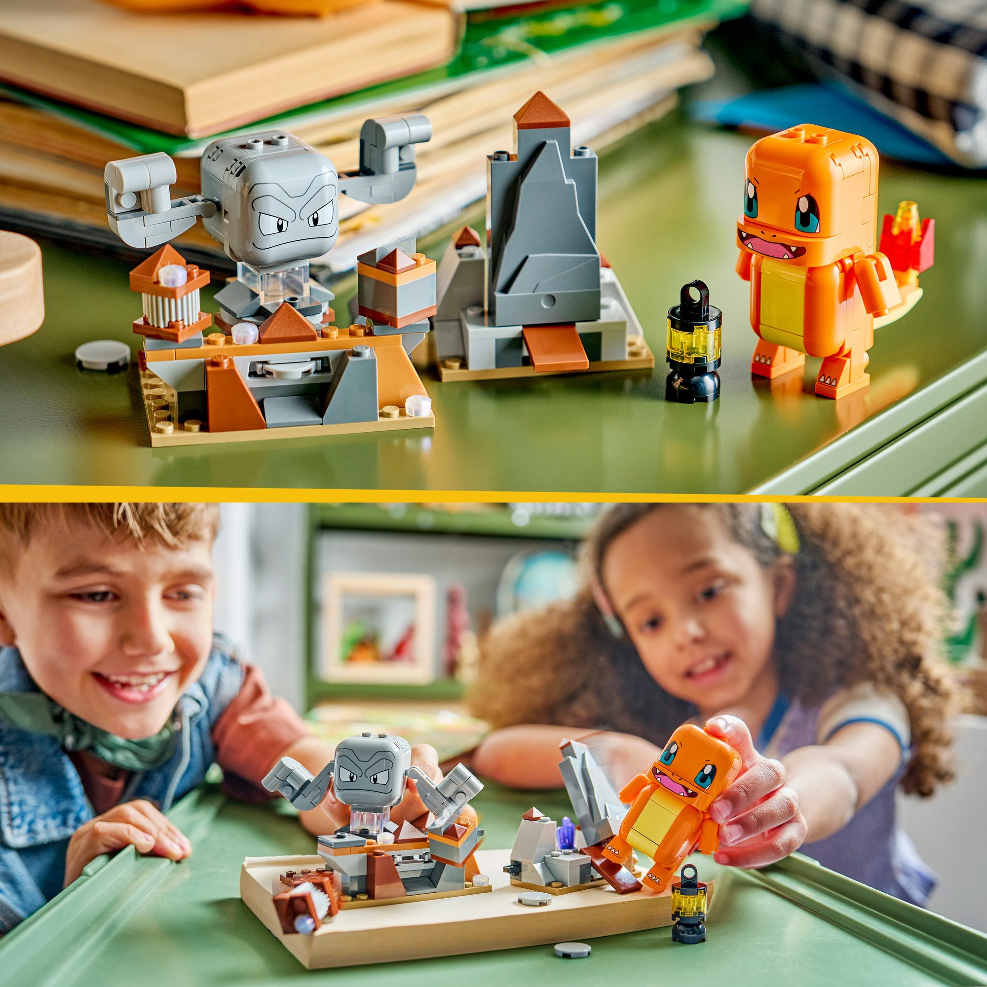 LEGO® SMART Play:Glumandas und Kleinsteins Höhlenduell (72157), LEGO Pokémon Konstruktionsspielsteine, (198 St), Mit SMART Brick kombatibel (nicht enthalten)