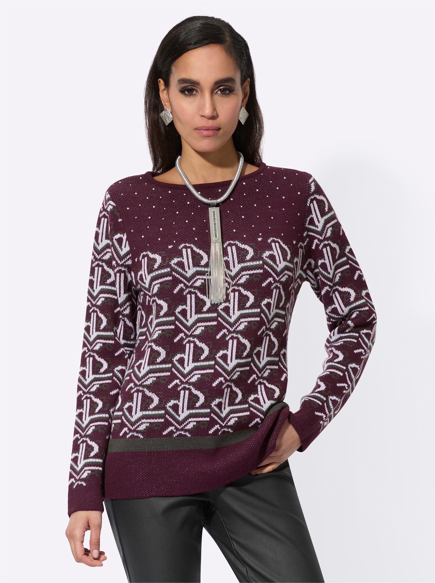 Strickpullover Jacquard-Pullover