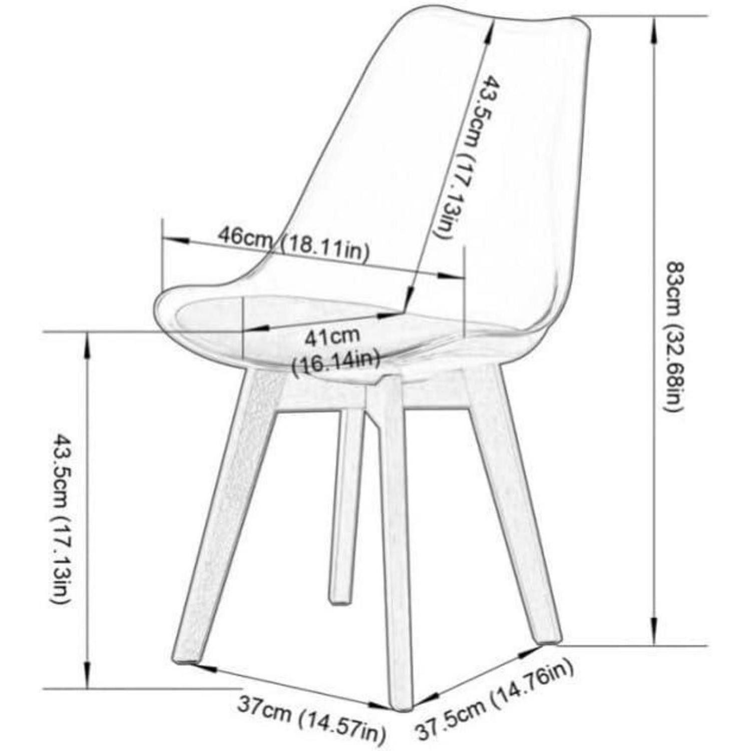 LuxusKollektion Esszimmerstuhl Esszimmerstühle 2er 2er Set Braunes Transparent + Weißes Pu-leder