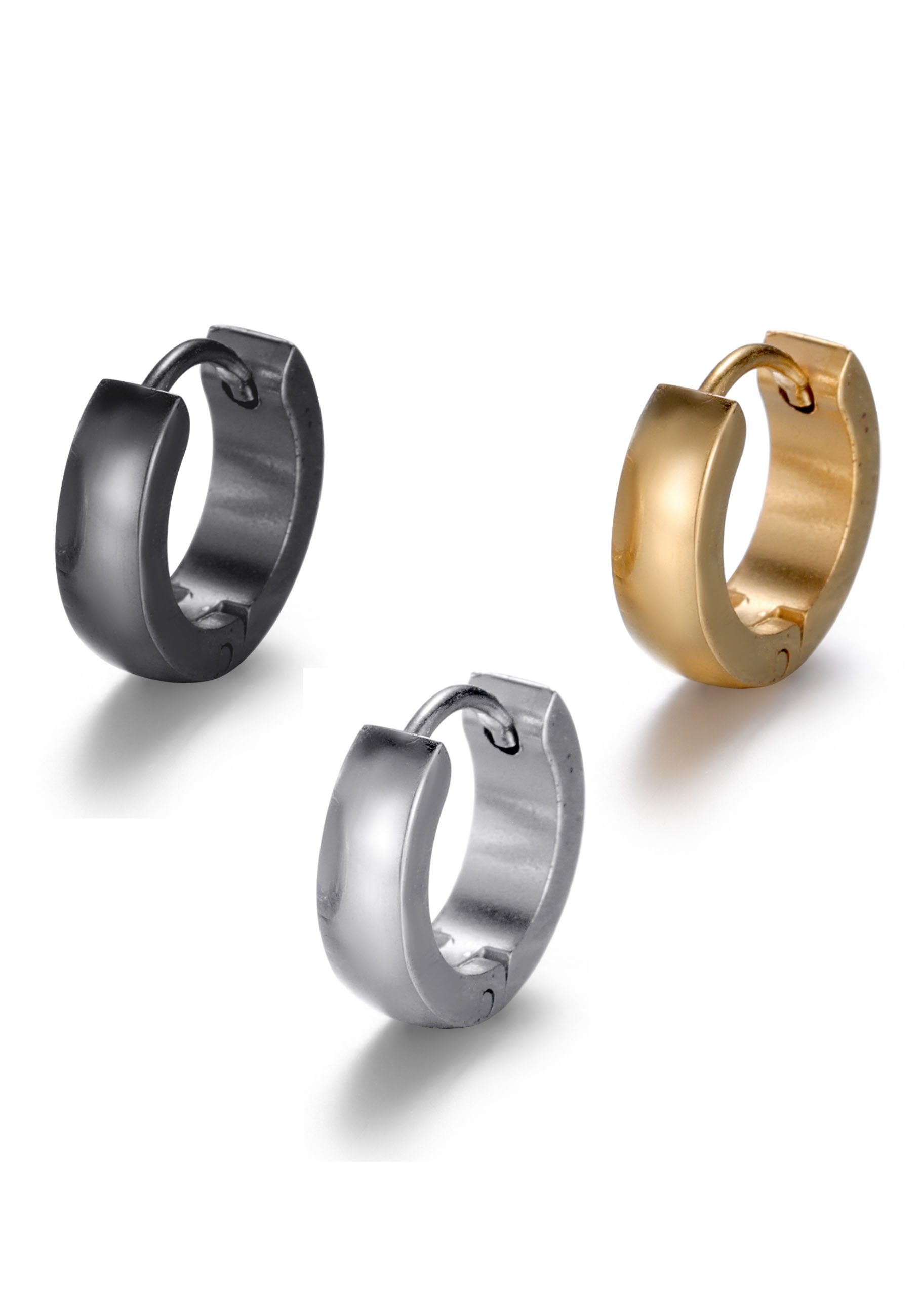 Firetti Creolen-Set Multipack Schmuck Geschenk Ohrschmuck Creolenset (Set, 3-tlg)