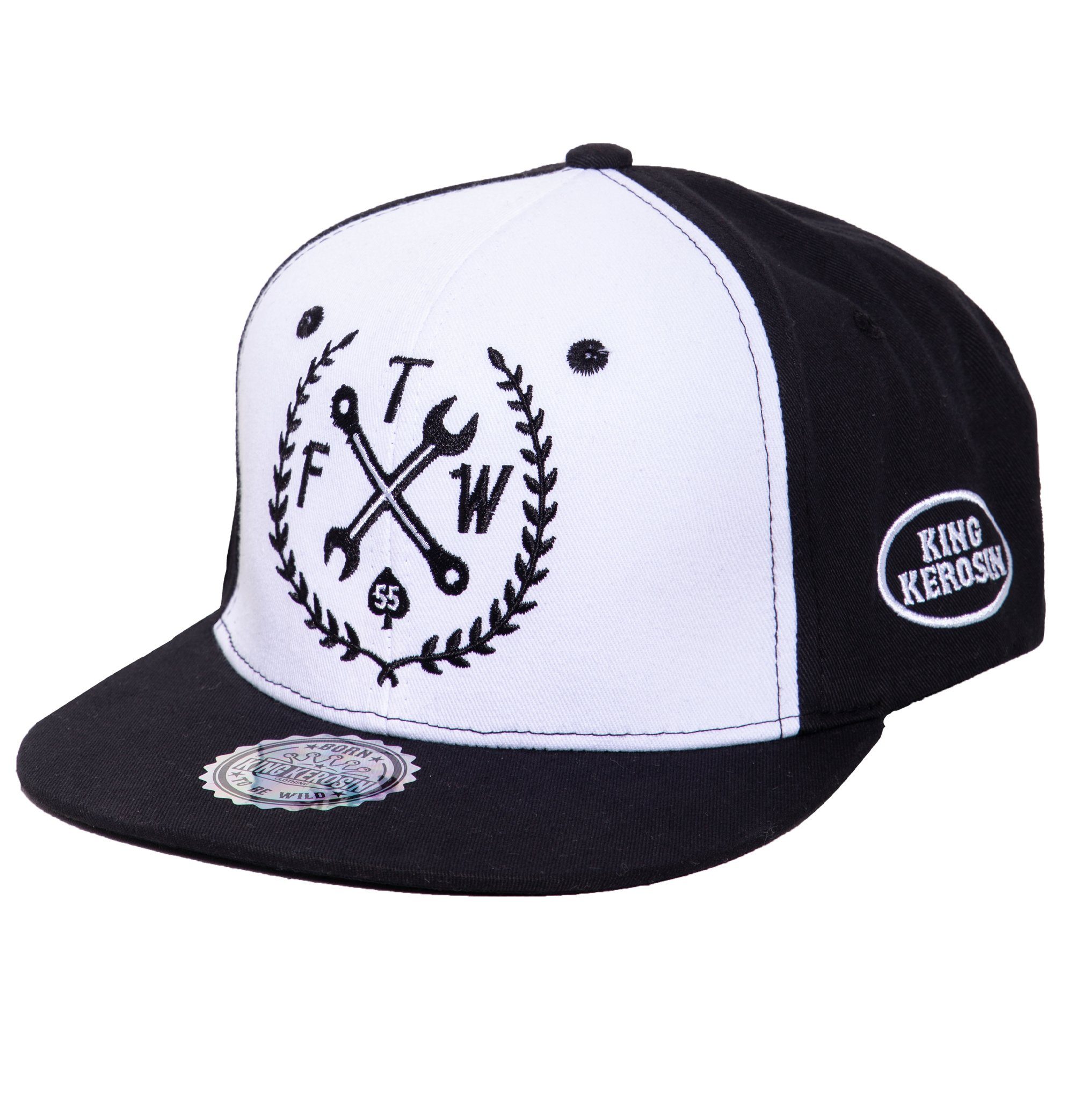 KingKerosin Snapback Cap FTW (1-St) mit Print auf der Schirmunterseite