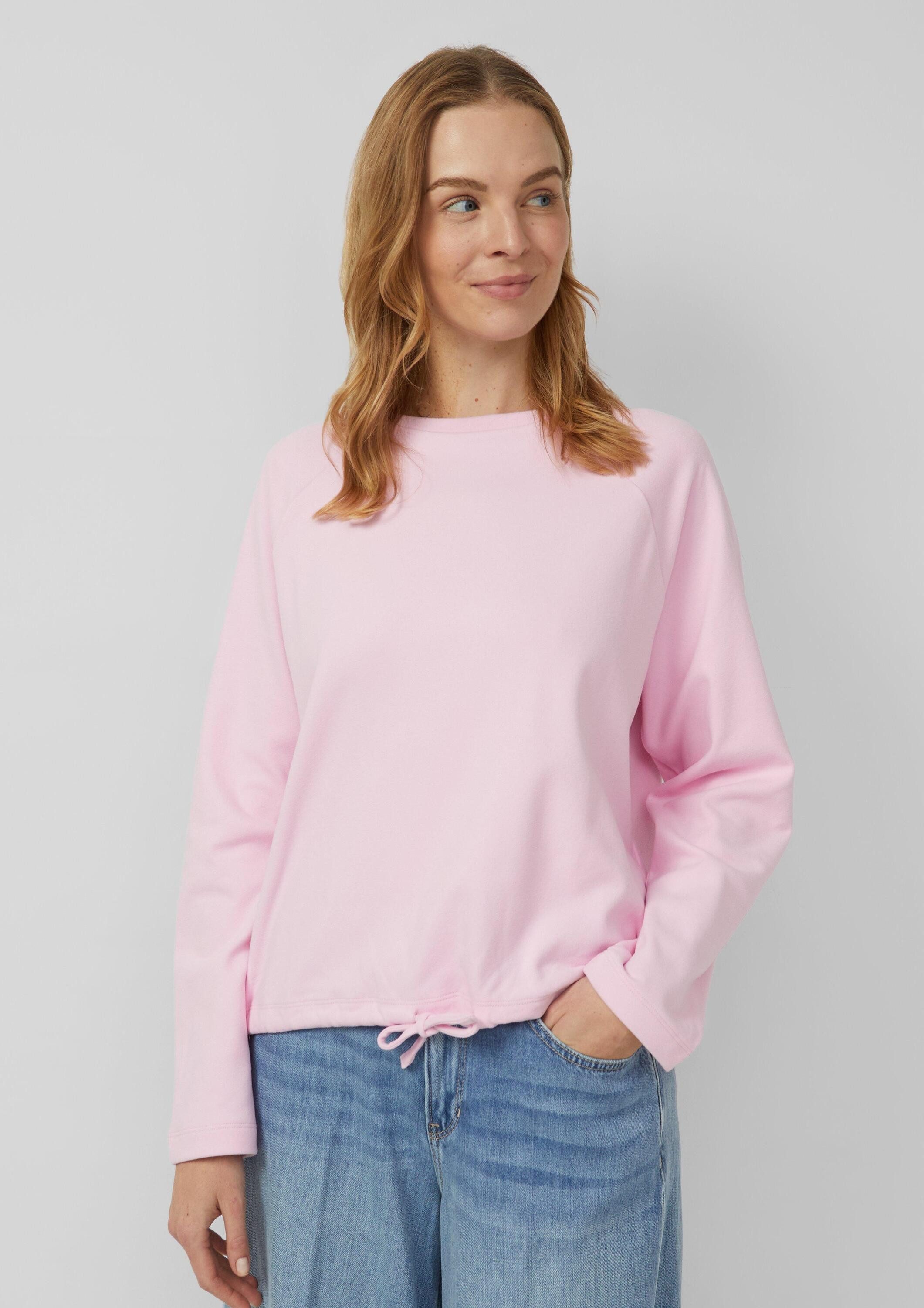 s.Oliver Sweatshirt Sweatshirt Weiches Sweatshirt mit Bindedetail günstig online kaufen