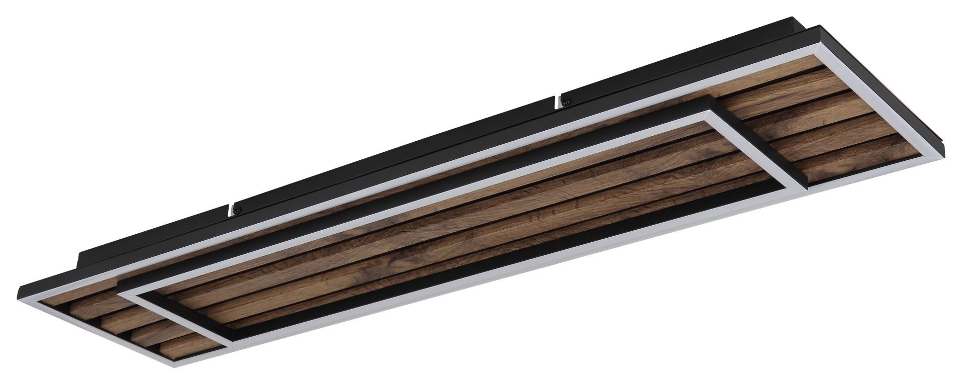 GLOBO LIGHTING LED Deckenleuchte WOODY, Memoryfunktion, LED fest integriert, Warmweiß, Deckenlampe, Wohnzimmer, Schlafzimmer, Design Lampe