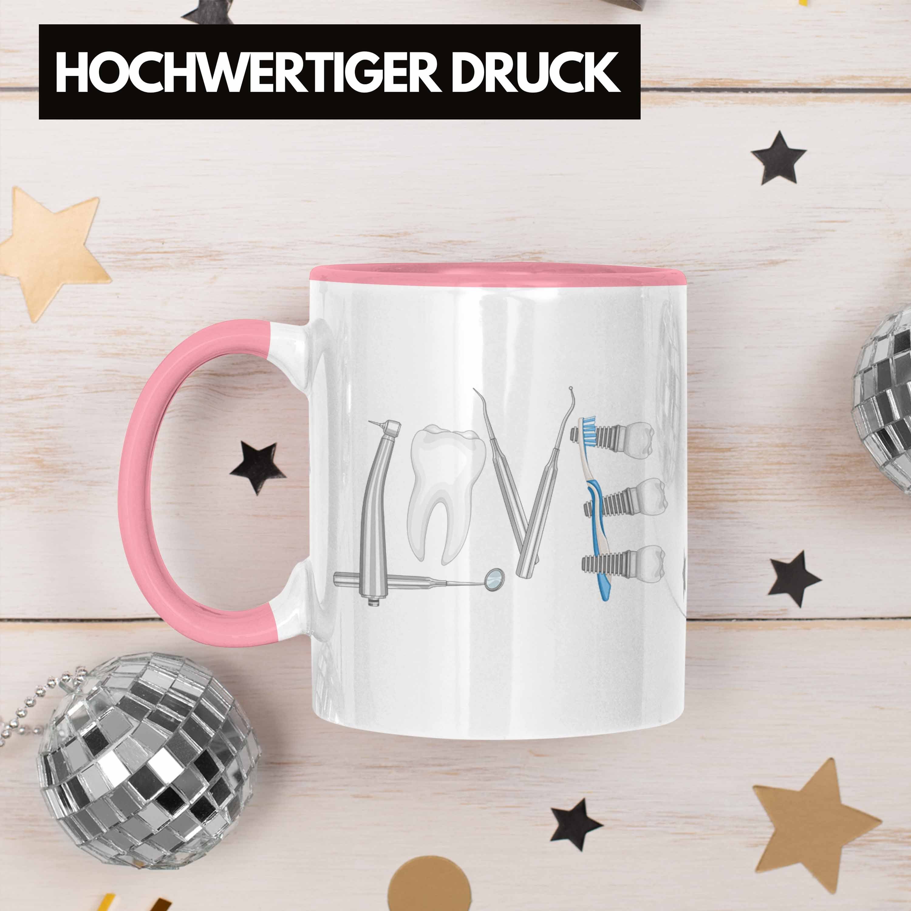 Zahnarzt Trendation Tasse Praxis Love Geschenkidee Zahnmedizinische Tasse Zahnärztin Rosa Lustig Trendation Zahnarzthelferin Geschenk - Zahntechniker Zahntechniker - Fachangestellte