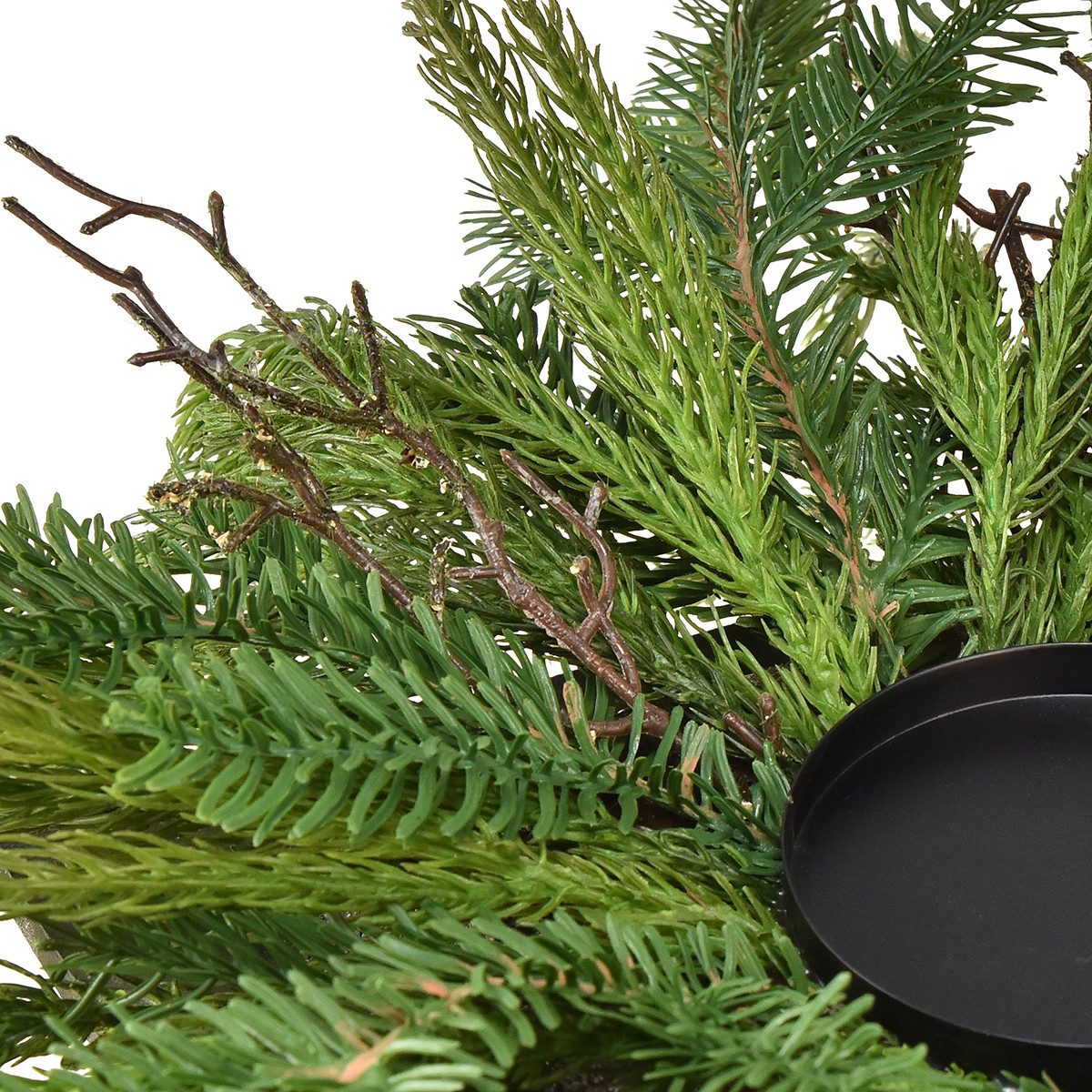 Florists Products Kerzenhalter Festlicher Kerzenhalter Tannengrün künstlich, Deko