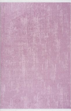 Teppich Teppich Waschbar Rosa 1110, Siela, Höhe: 6 mm, Waschbarer Teppich Rutschfest Rosa Küchenteppich
