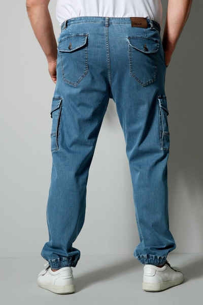 Men Plus 5-Pocket-Jeans Cargojeans Spezialschnitt mit seitlichem Dehnbund
