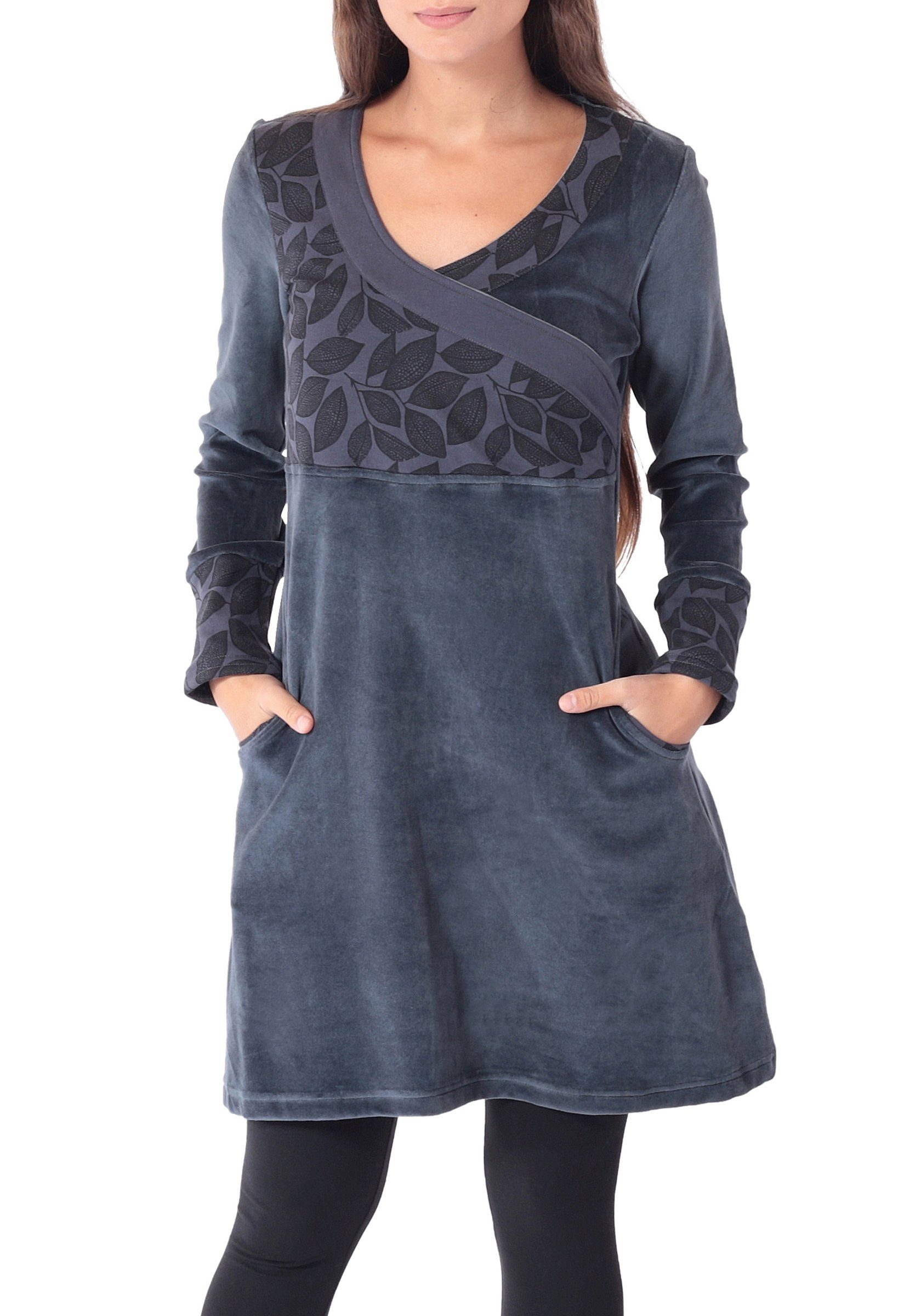 PUREWONDER Samtkleid Bequemes Kleid aus Samt günstig online kaufen