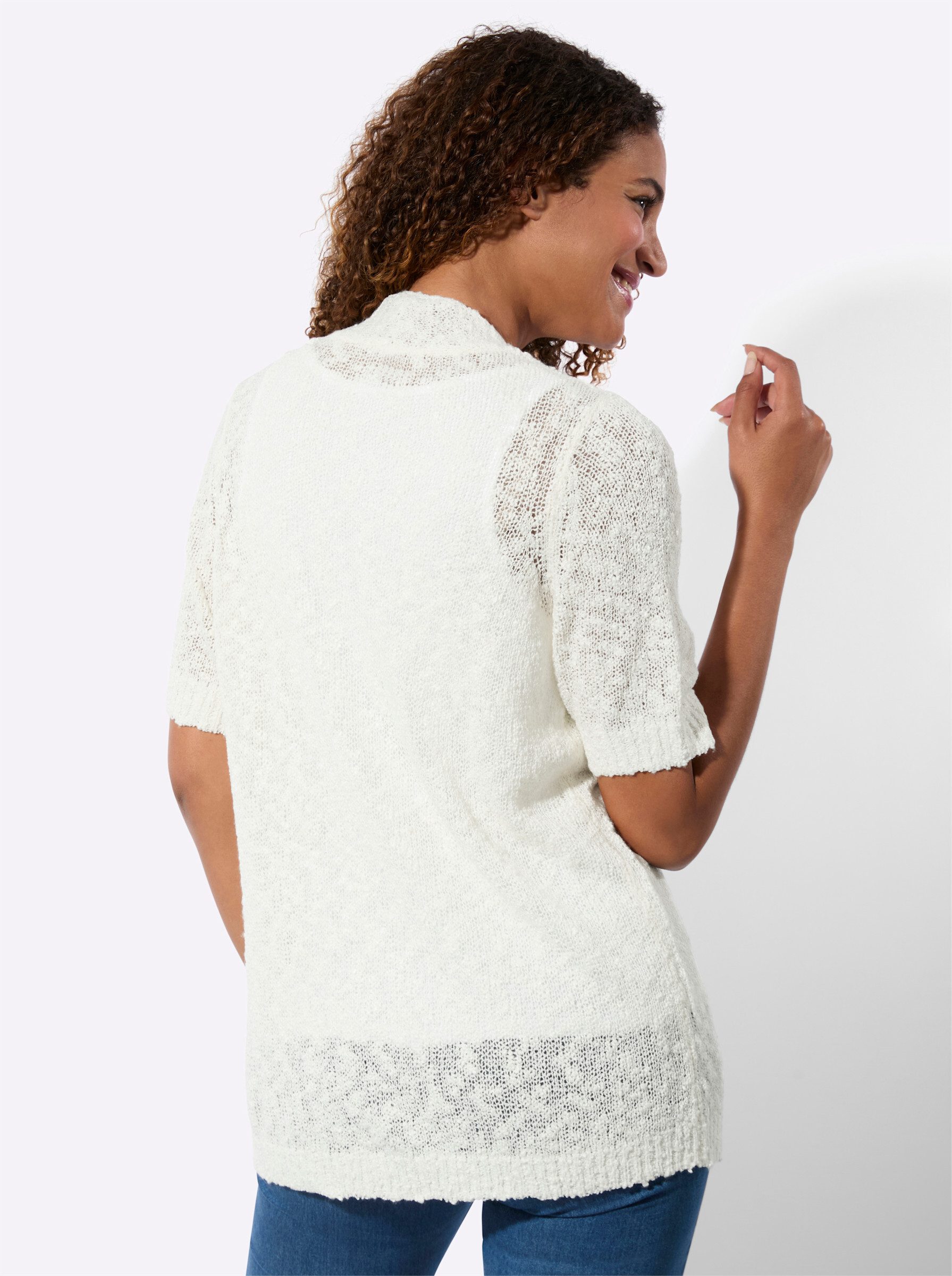 Witt Strickjacke Strickjacke Kurzarm