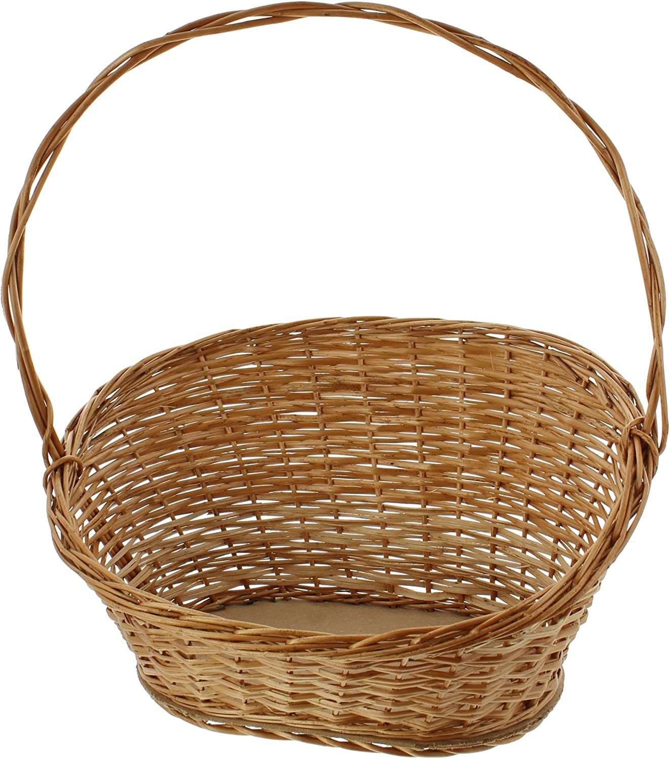 Dekoleidenschaft Geschenkbox Präsentkorb "Natur" aus Weide in 3 Größen, Geschenkkorb leer (1 St), Henkelkorb, Weidenkorb