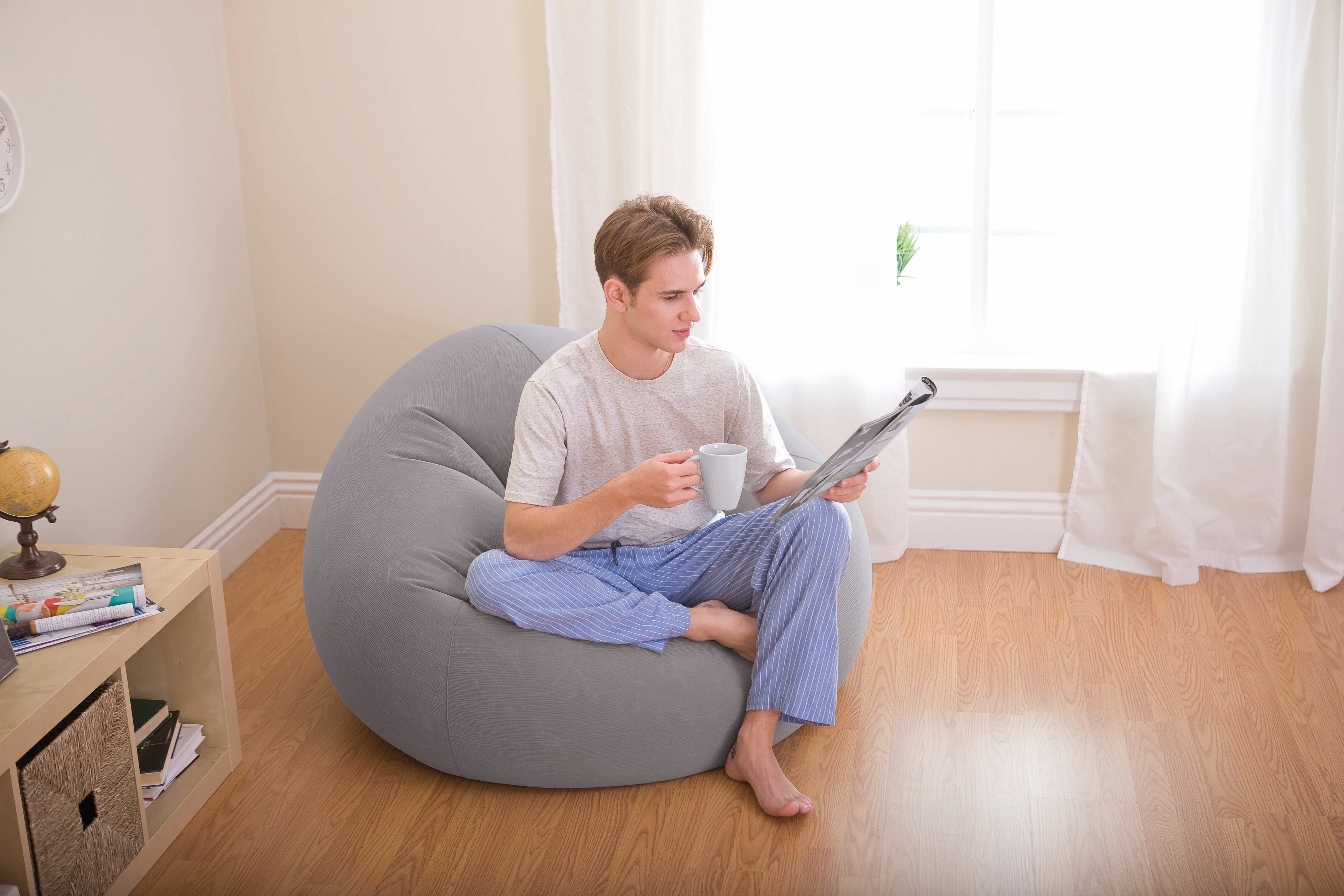 Intex Luftsessel Intex Sessel BeanLess Bag grau günstig online kaufen