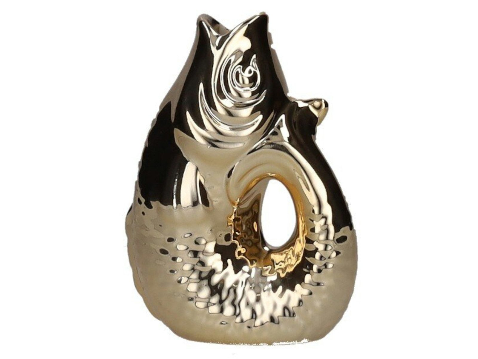 Giftcompany Dekovase Monsieur Carafon Vase / Karaffe Fisch XS gold 0,2l (Va günstig online kaufen