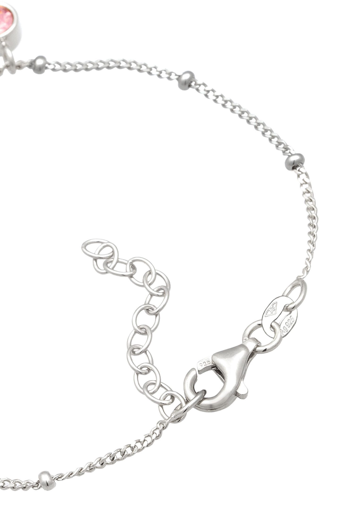 Elli Armband Rosa 925 Sterling Silber, mit Kristallen von Swarovski® (kein Set, 1-tlg)