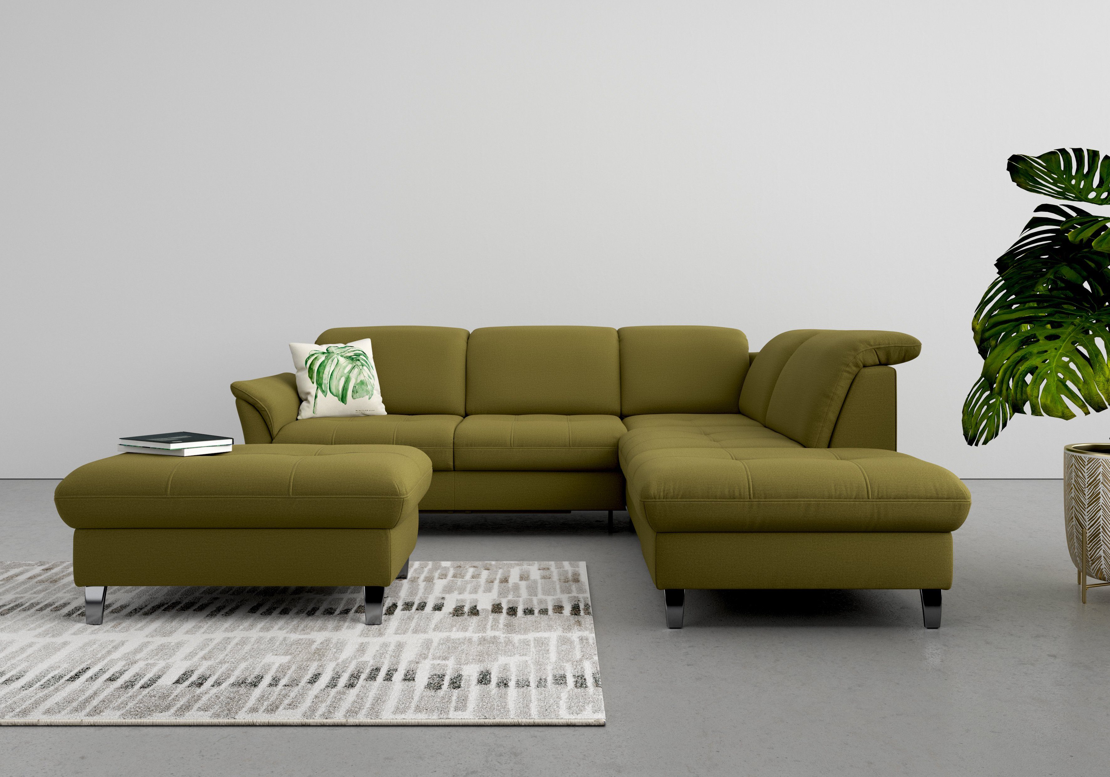 sit&more Ecksofa "Maggiore L-Form" wahlweise mit Kopfteilverstellung, Bettf günstig online kaufen