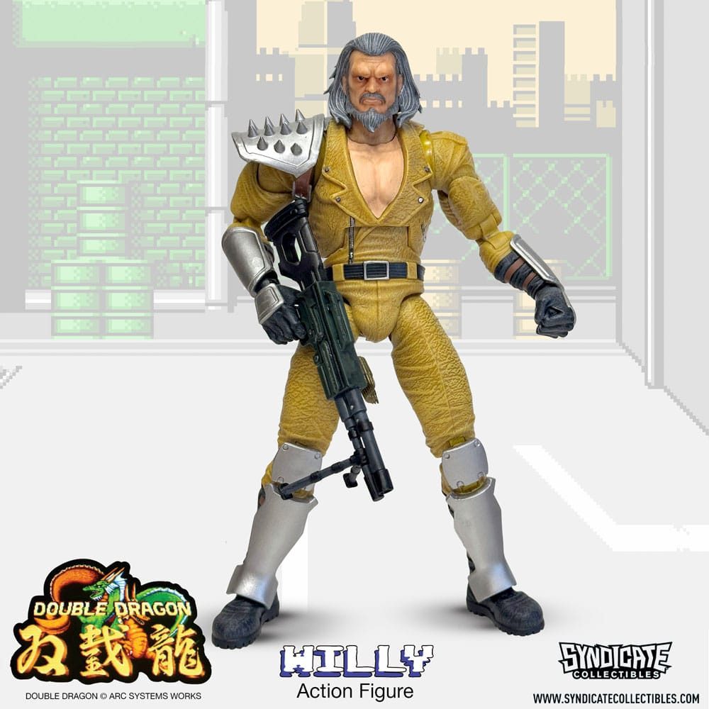 Syndicate Collectibles Actionfigur Double Dragon Deluxe 1/12 Willy 18 cm
