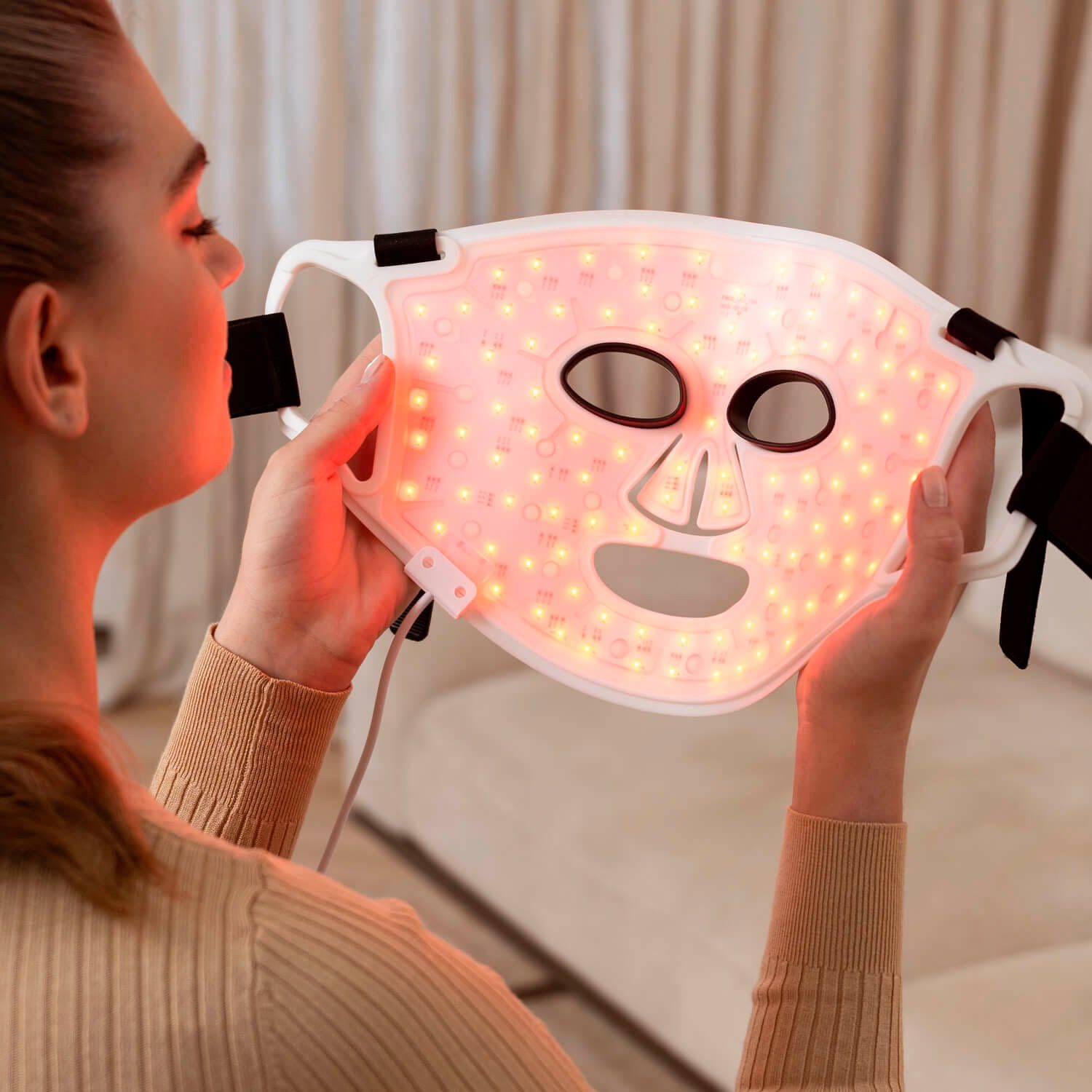 Face Mask LED Gesichtsmaske 100, 4 Silk'n LED mit Kosmetikbehandlungsgerät Lichtfarben