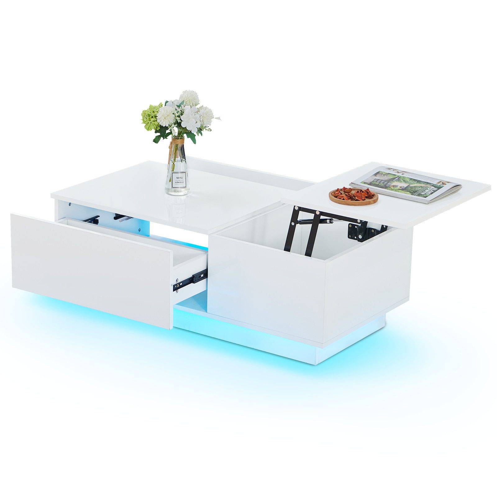 JYMTOM Couchtisch mit 2 Schuladen und günstig online kaufen